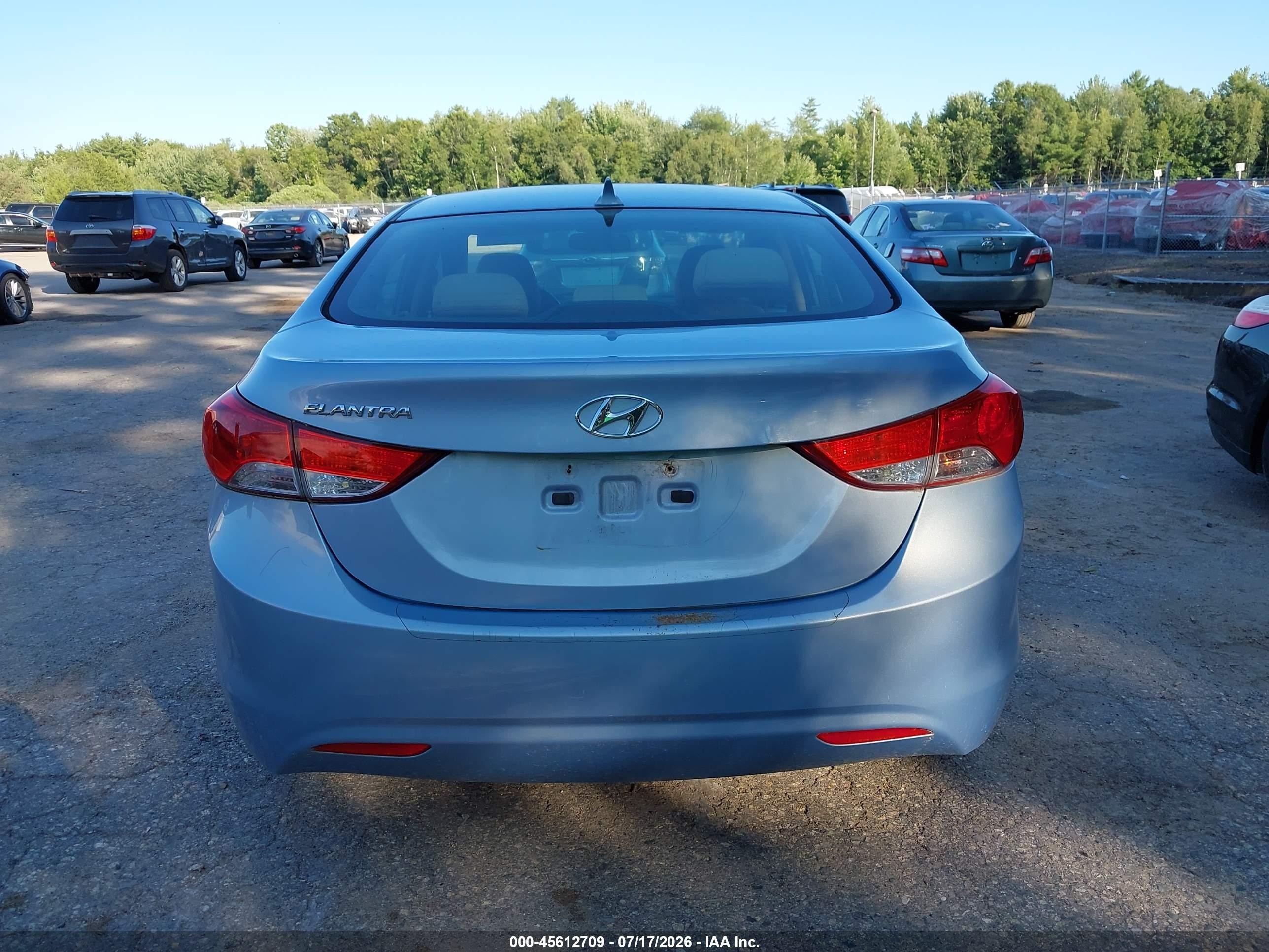 2011 Hyundai Elantra Gls/limited Light Blue vin: KMHDH4AE9BU147419