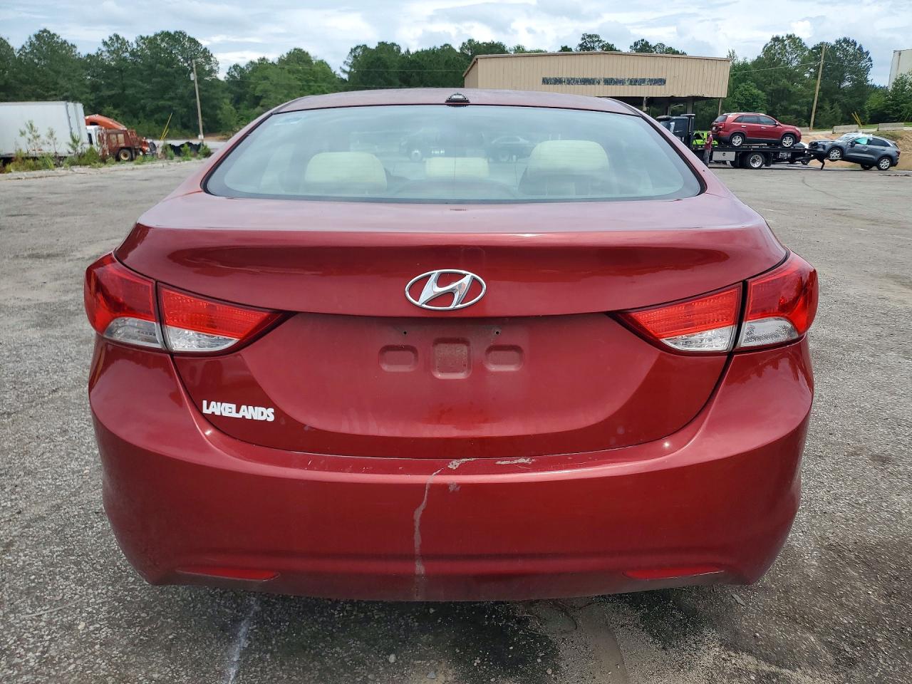 2011 Hyundai Elantra Gls Красный vin: KMHDH4AE9BU162597