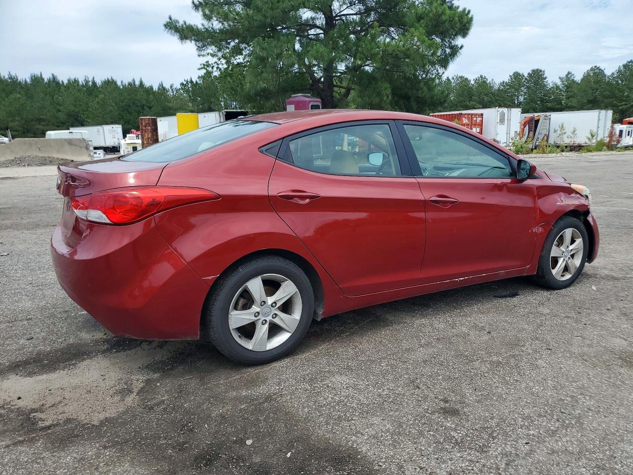 2011 Hyundai Elantra Gls Красный vin: KMHDH4AE9BU162597