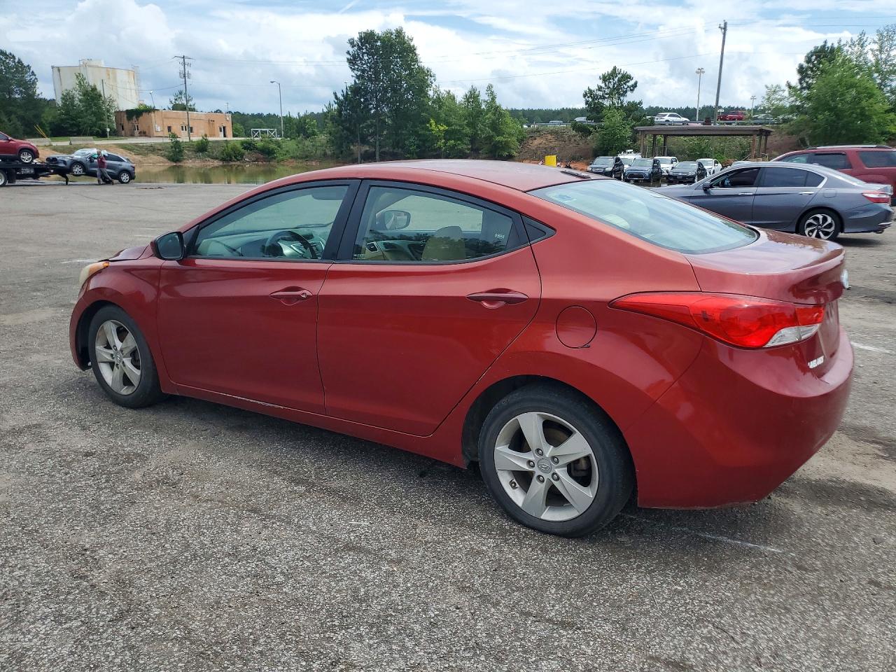 2011 Hyundai Elantra Gls Красный vin: KMHDH4AE9BU162597