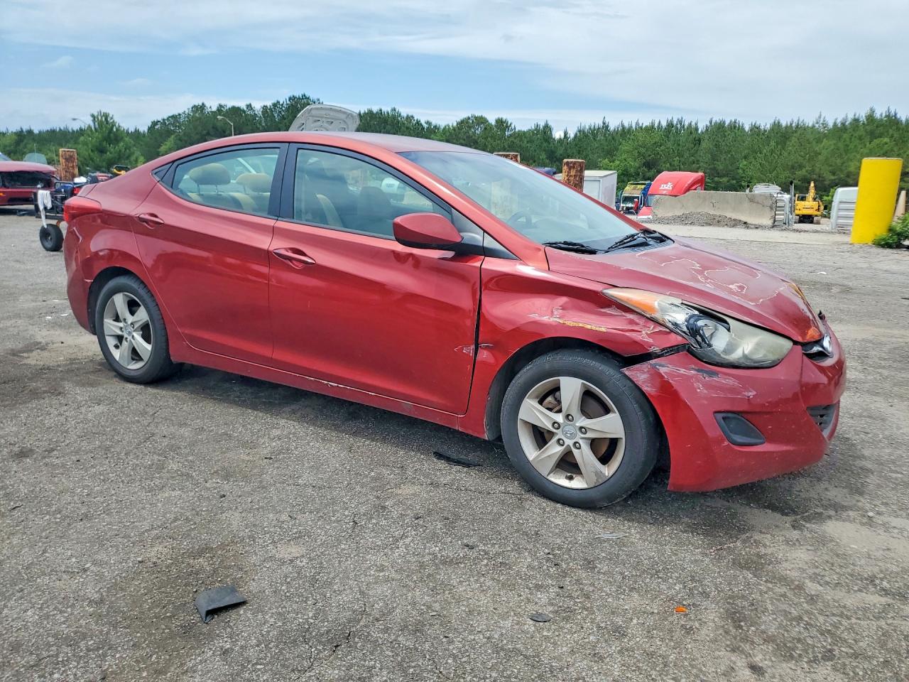 2011 Hyundai Elantra Gls Красный vin: KMHDH4AE9BU162597