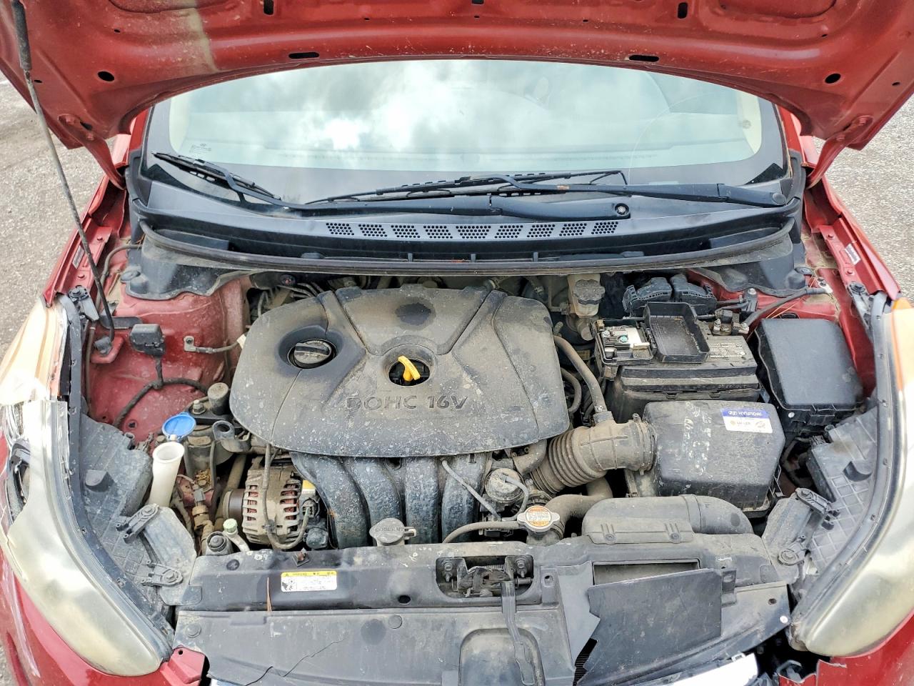 2011 Hyundai Elantra Gls Красный vin: KMHDH4AE9BU162597