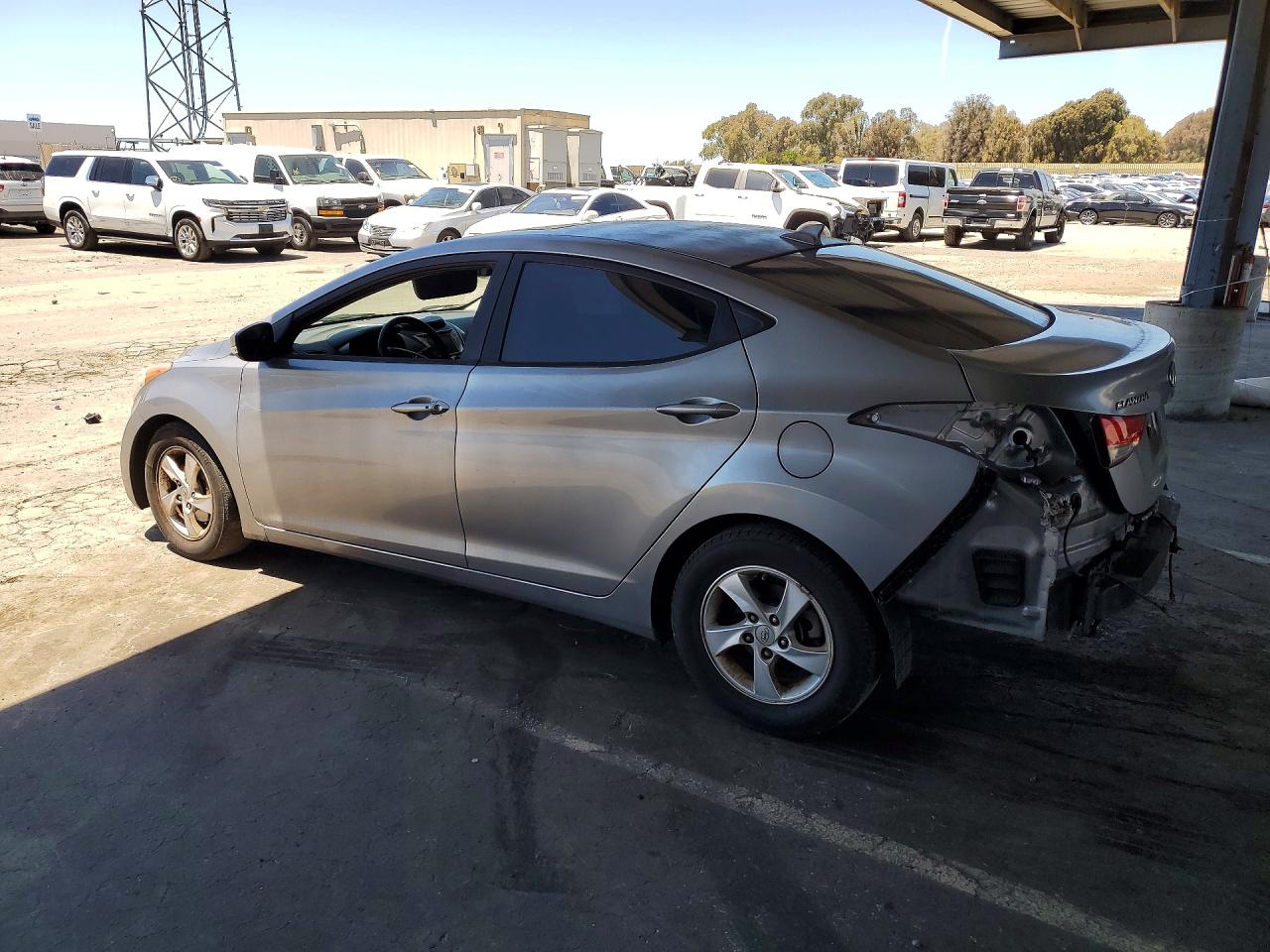 2012 Hyundai Elantra Limited Silver vin: KMHDH4AE9CU217261