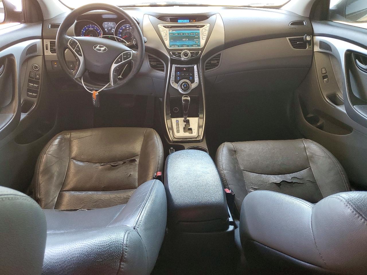 2012 Hyundai Elantra Limited Silver vin: KMHDH4AE9CU217261