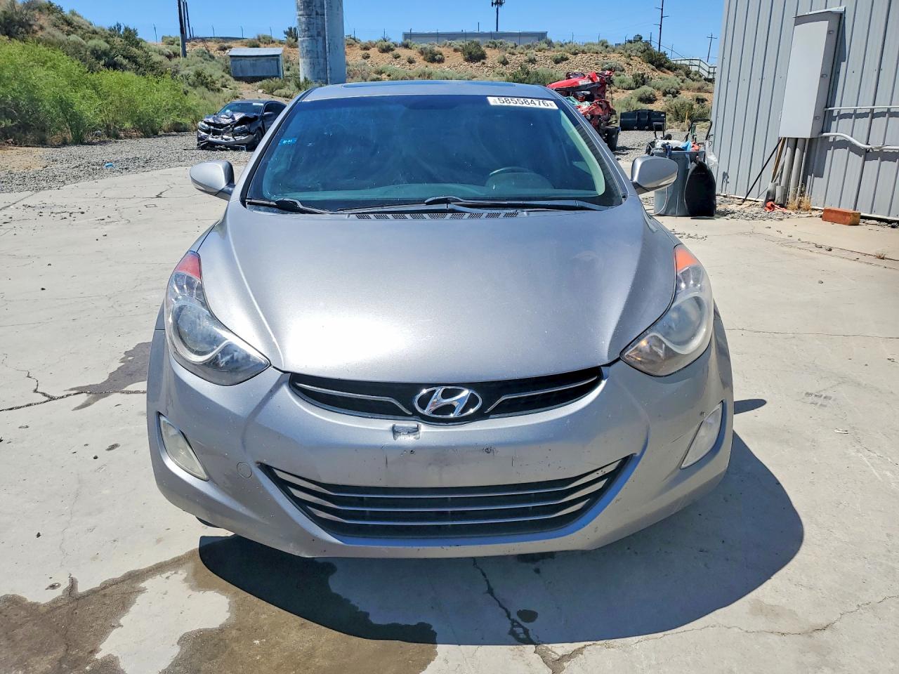 2012 Hyundai Elantra Limited Серебряный vin: KMHDH4AE9CU223125