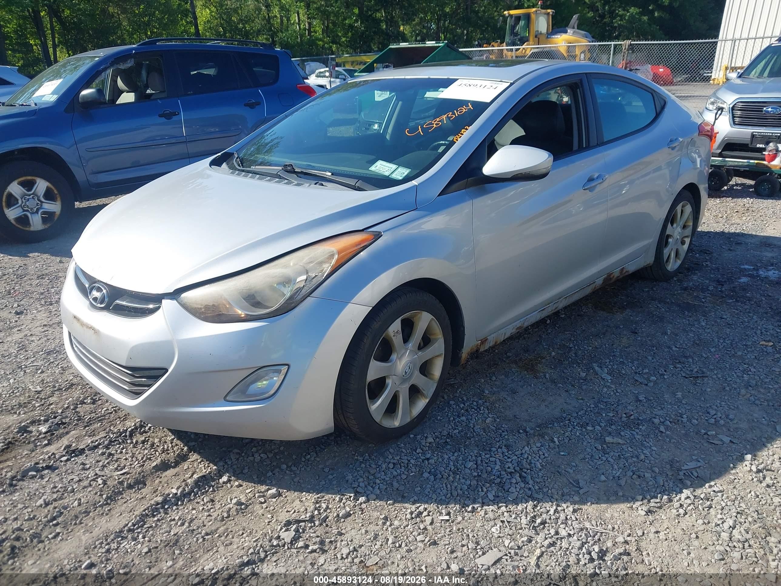 2012 Hyundai Elantra Limited (ulsan Plant) Silver vin: KMHDH4AE9CU231337