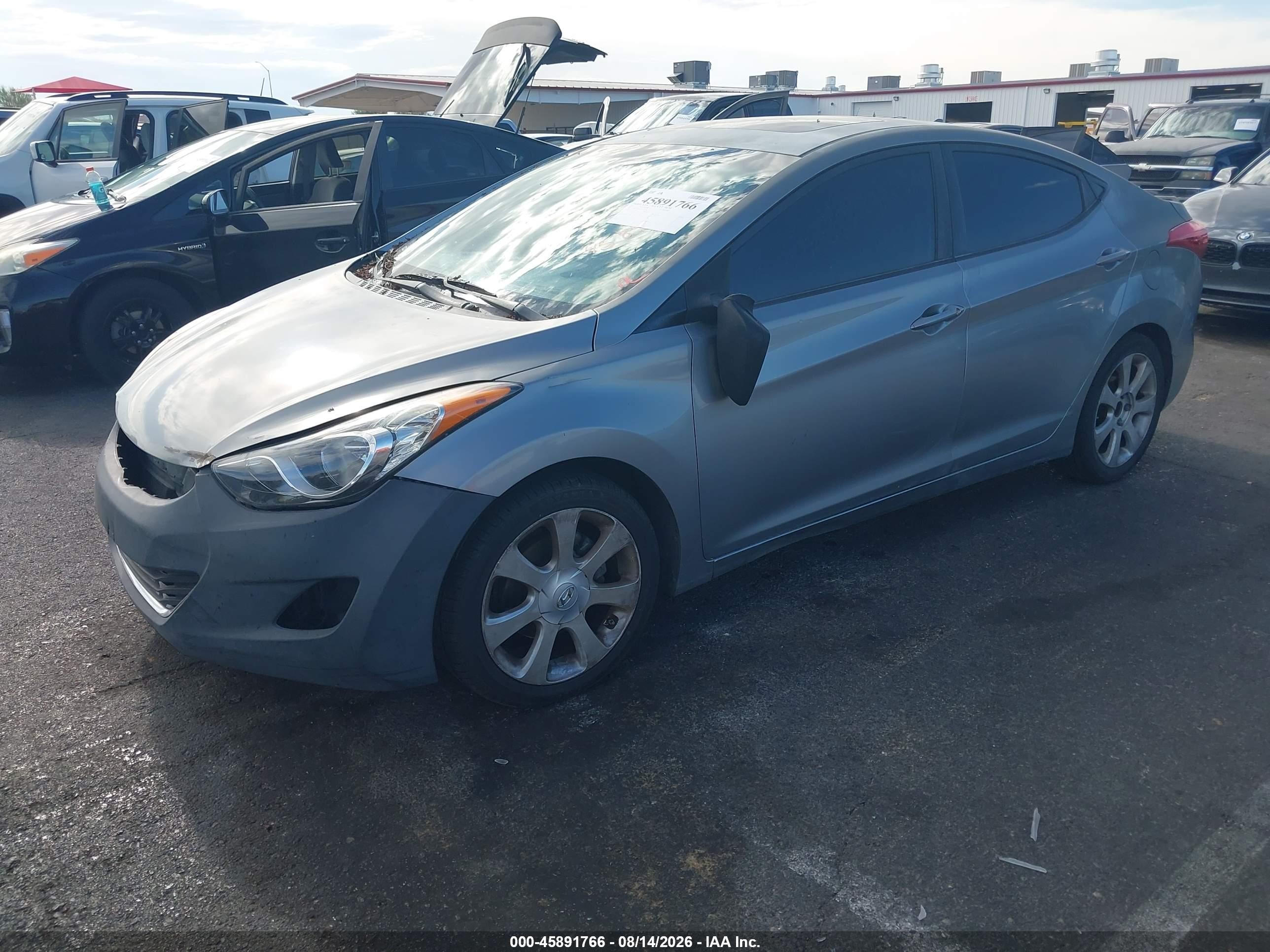 2012 Hyundai Elantra Limited (ulsan Plant) Серебряный vin: KMHDH4AE9CU255380