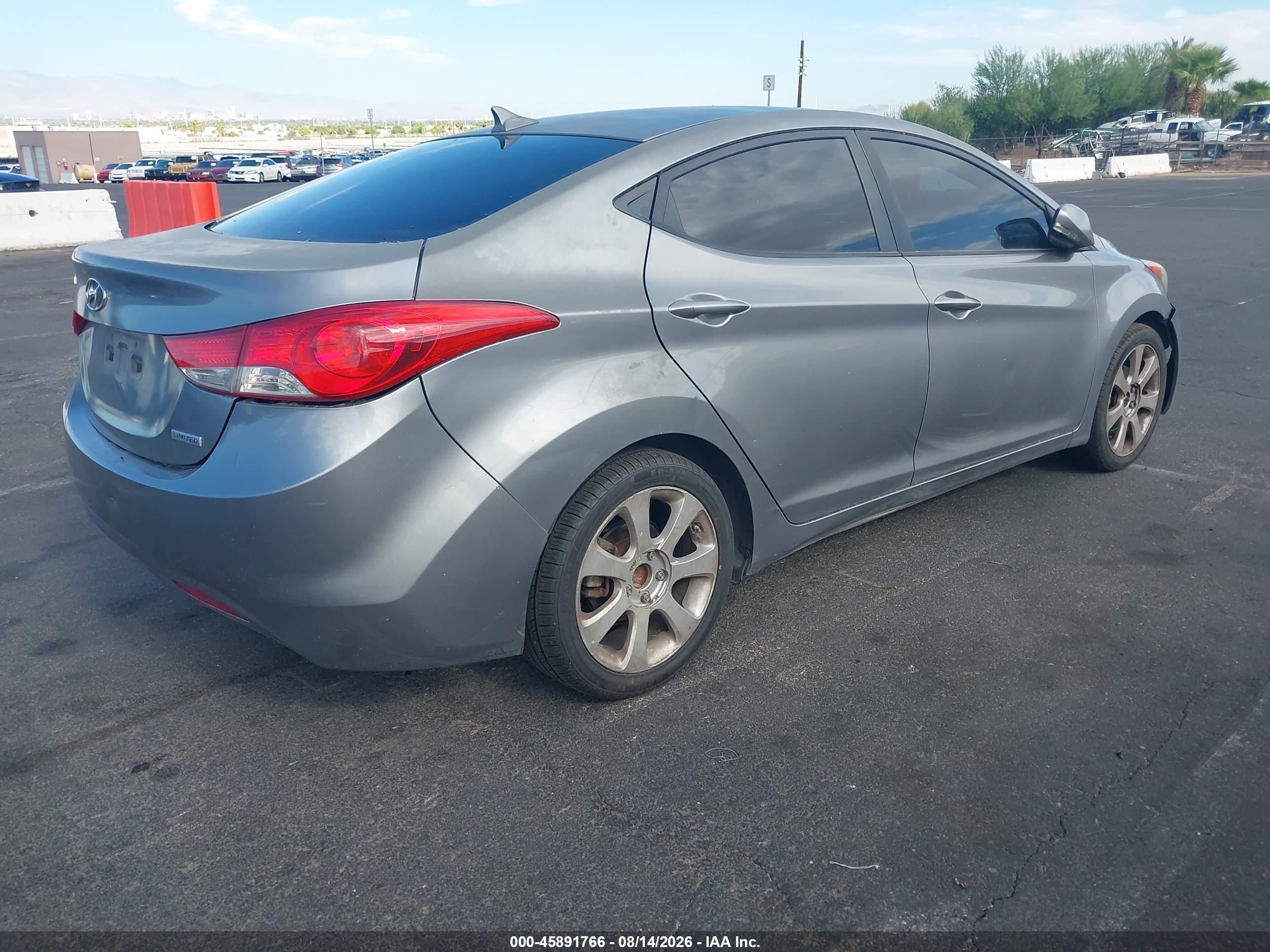 2012 Hyundai Elantra Limited (ulsan Plant) Серебряный vin: KMHDH4AE9CU255380