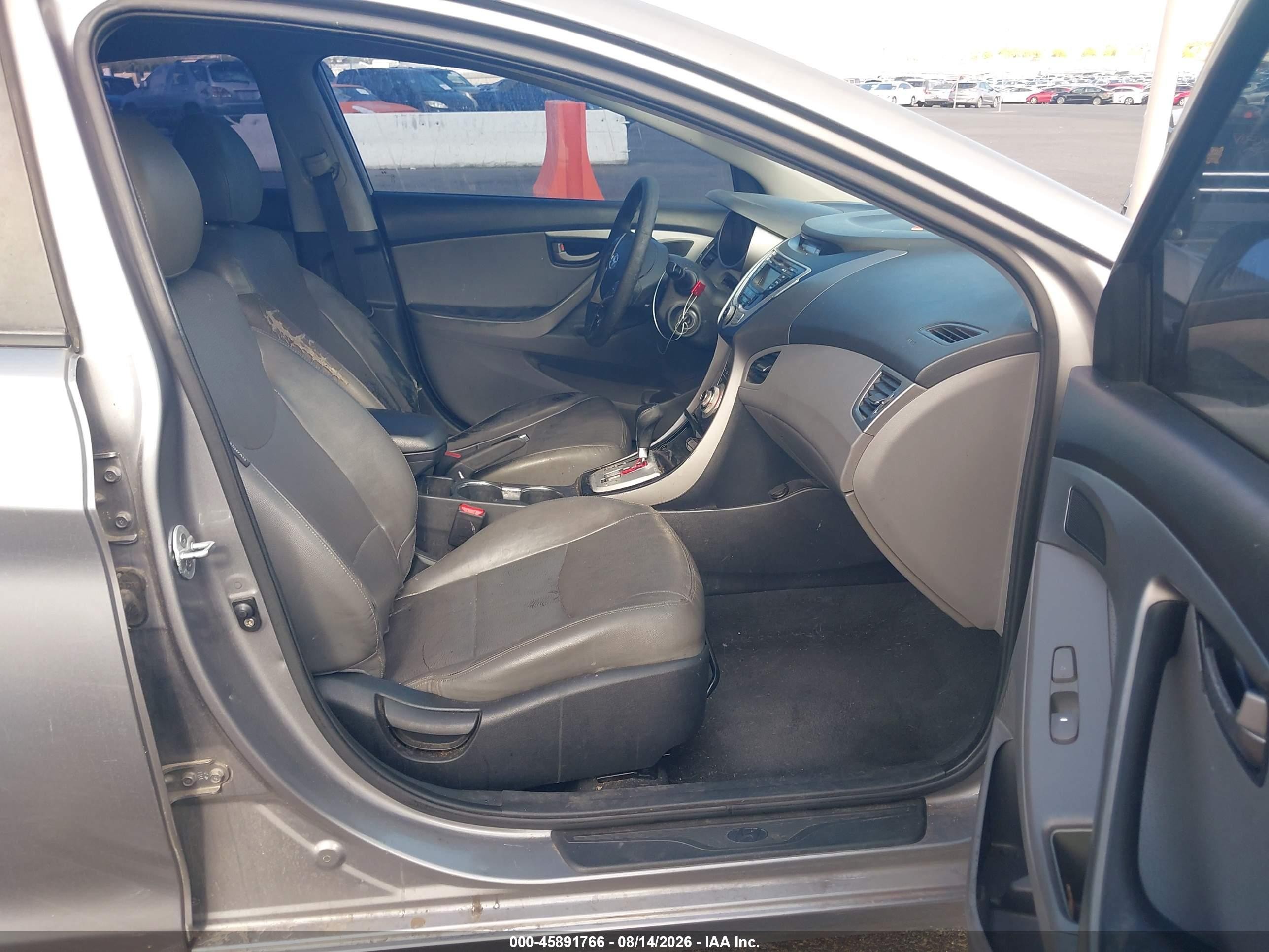 2012 Hyundai Elantra Limited (ulsan Plant) Серебряный vin: KMHDH4AE9CU255380
