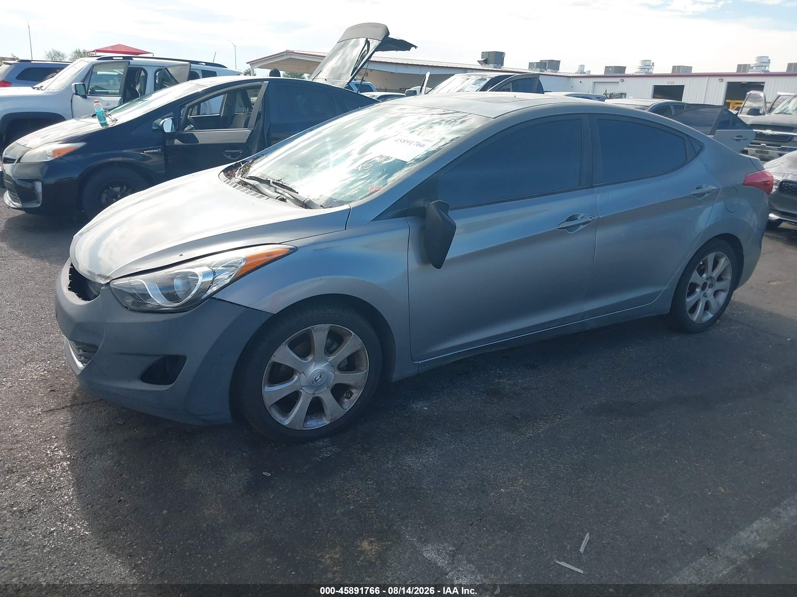 2012 Hyundai Elantra Limited (ulsan Plant) Серебряный vin: KMHDH4AE9CU255380