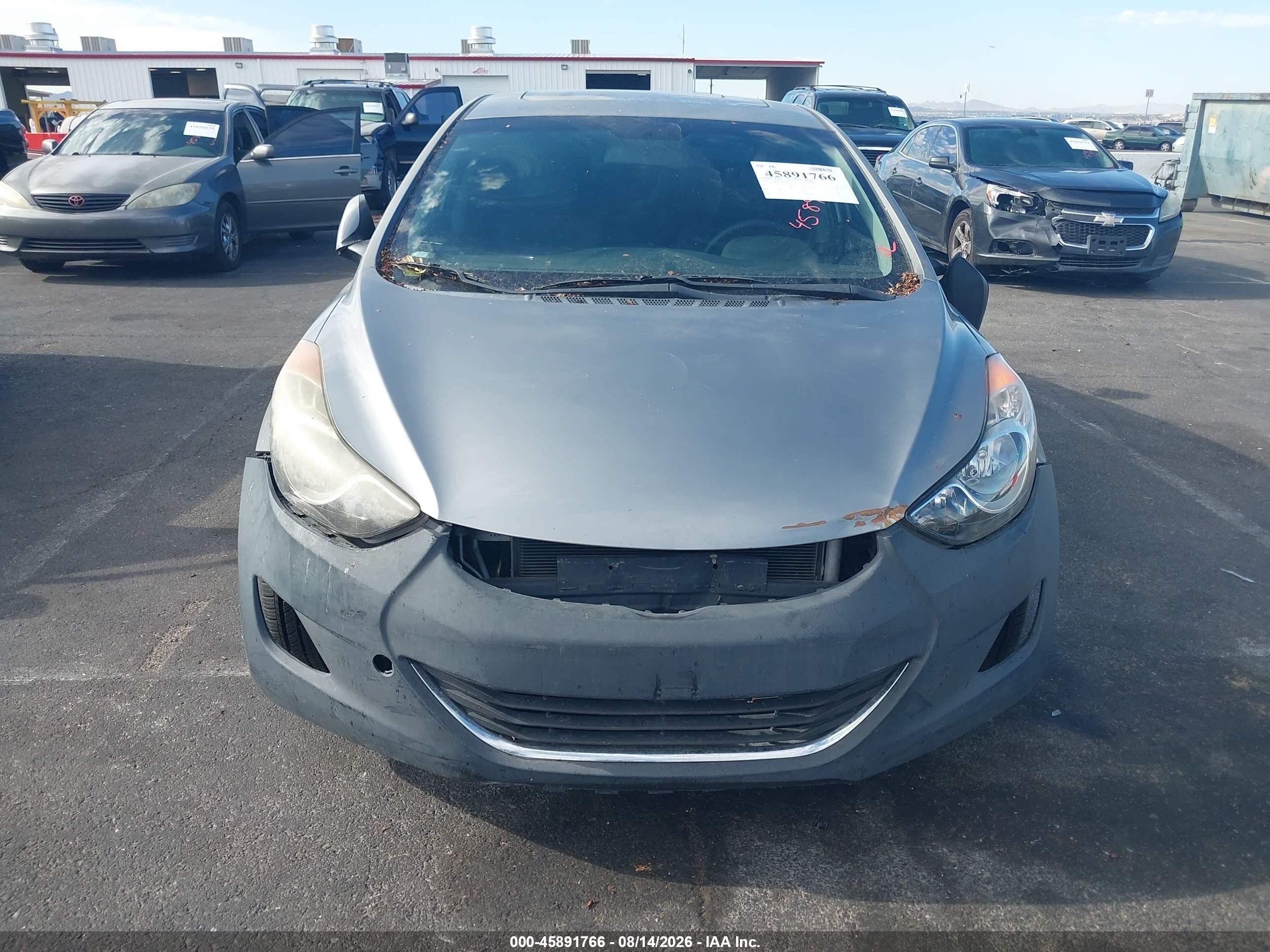 2012 Hyundai Elantra Limited (ulsan Plant) Серебряный vin: KMHDH4AE9CU255380