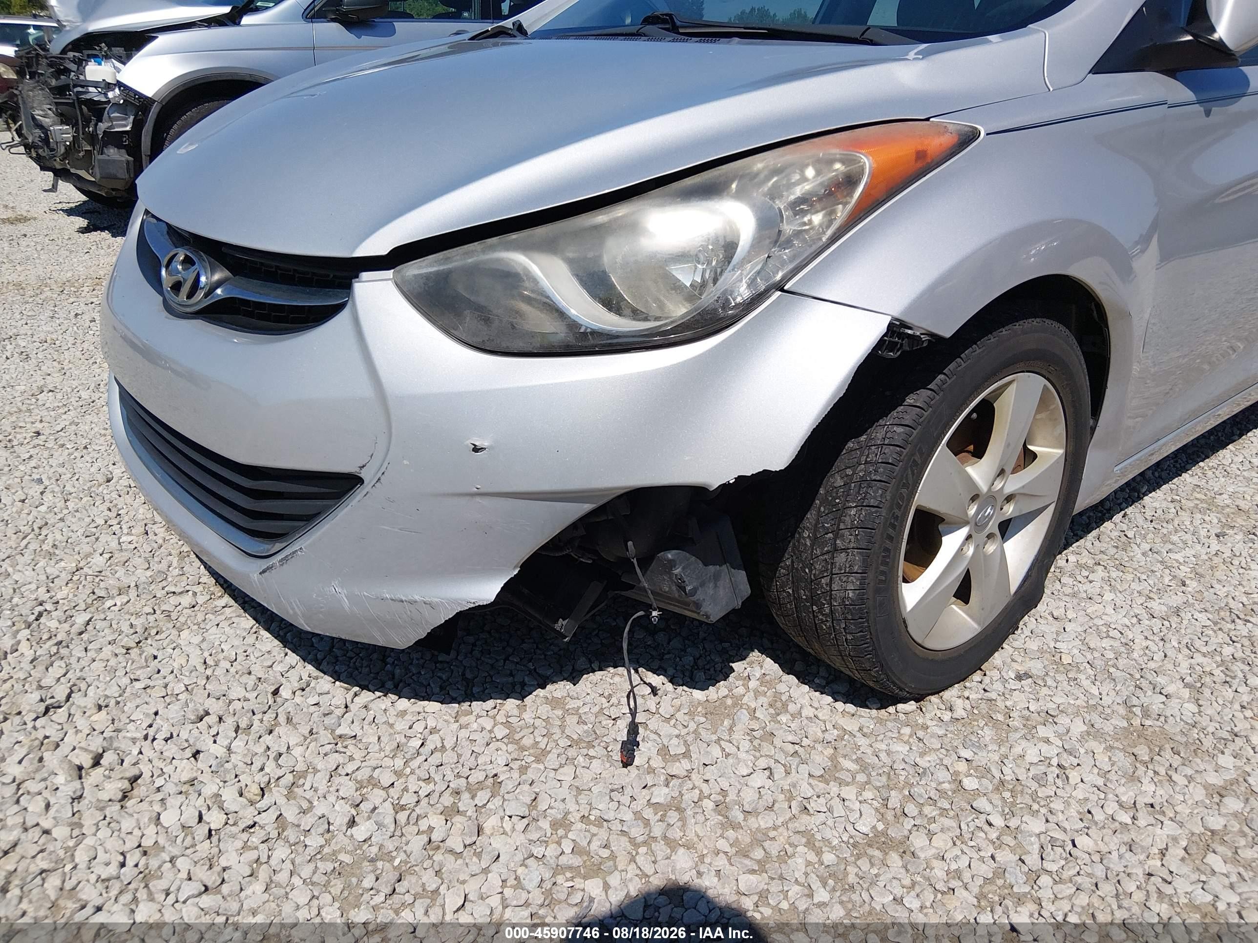 2012 Hyundai Elantra Gls (ulsan Plant) Silver vin: KMHDH4AE9CU261552