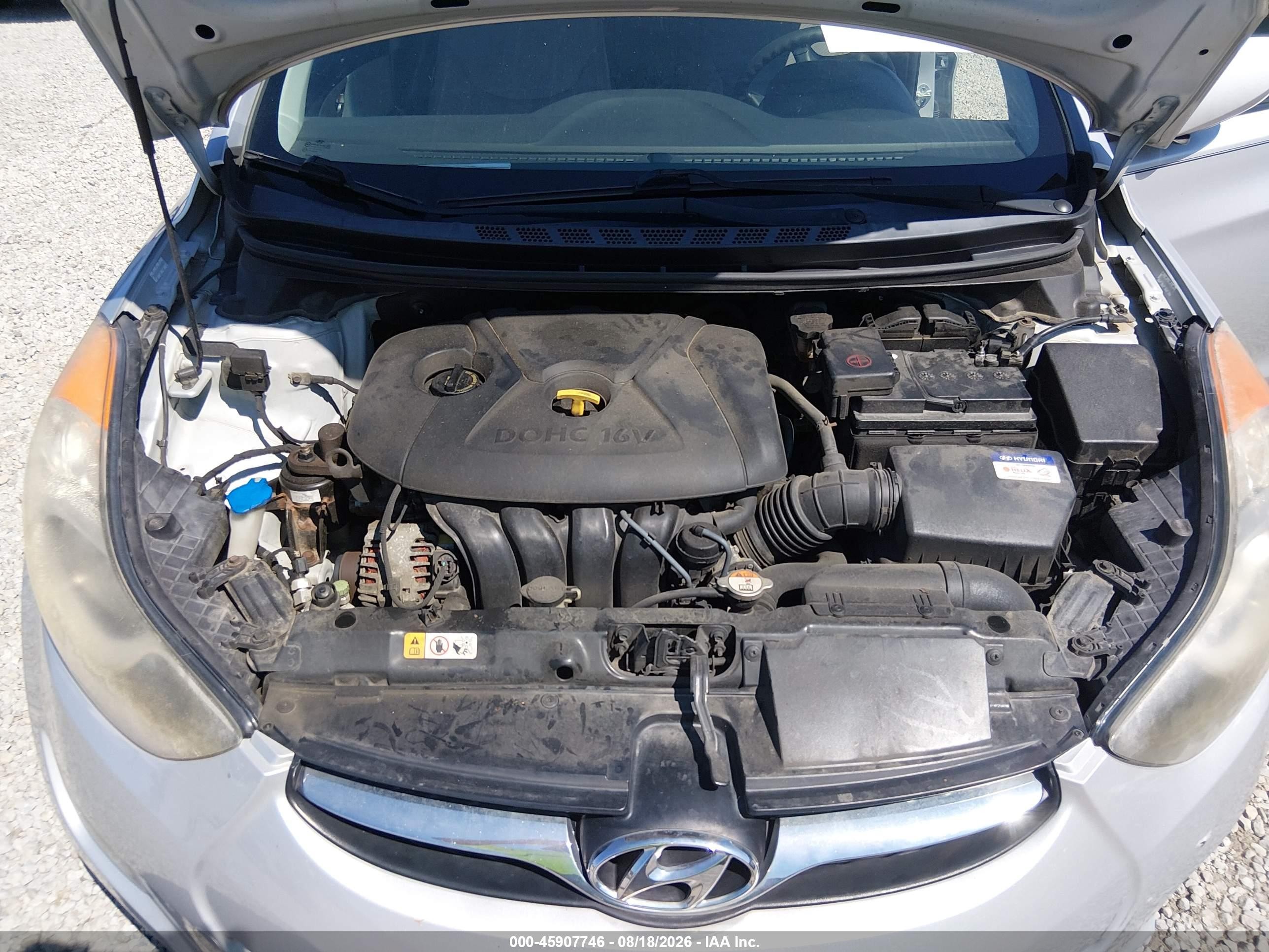 2012 Hyundai Elantra Gls (ulsan Plant) Silver vin: KMHDH4AE9CU261552