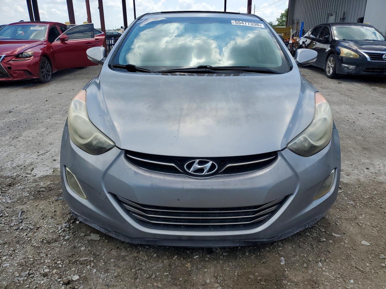 2012 Hyundai Elantra Limited Gray vin: KMHDH4AE9CU265102