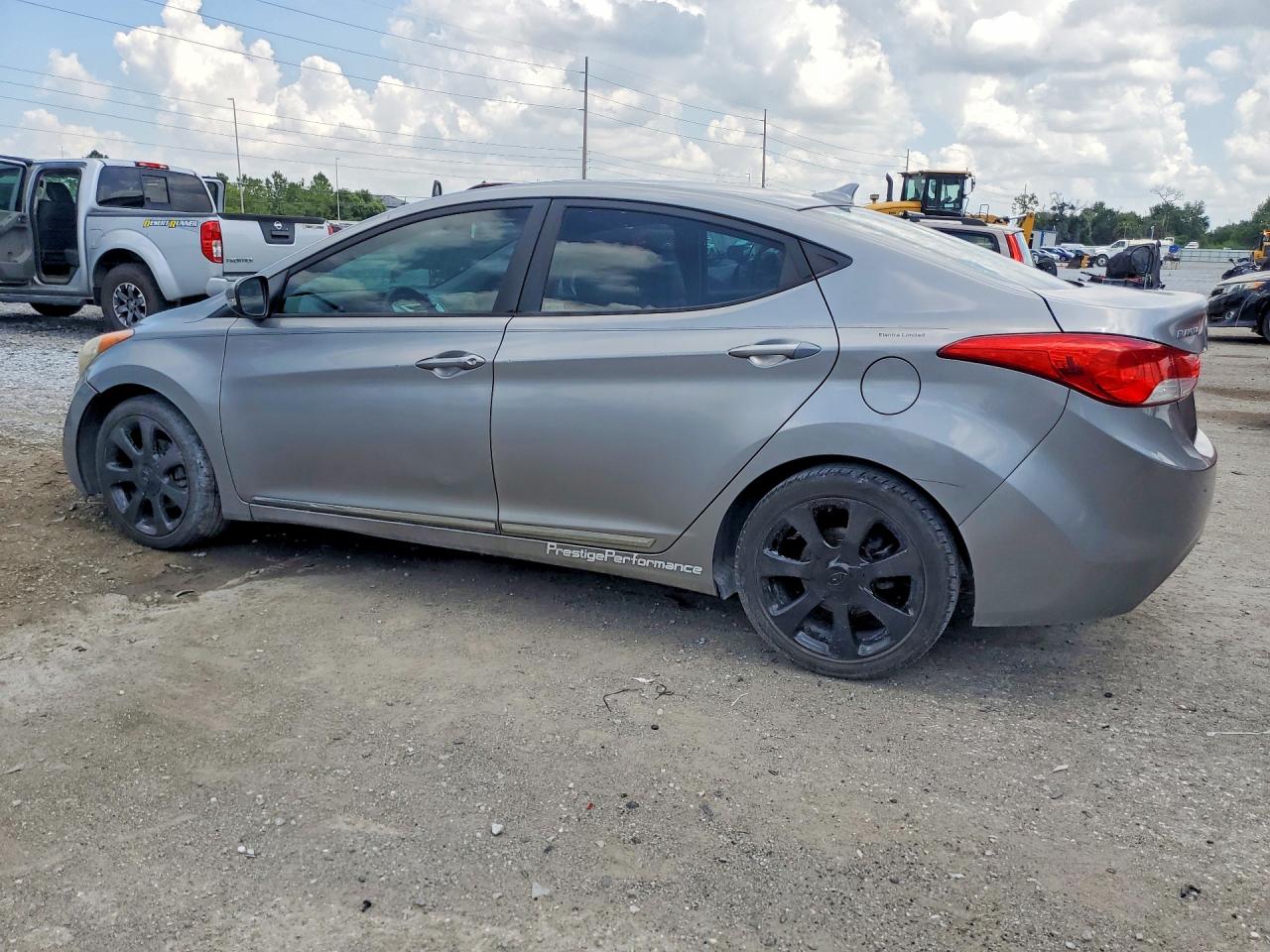 2012 Hyundai Elantra Limited Gray vin: KMHDH4AE9CU265102