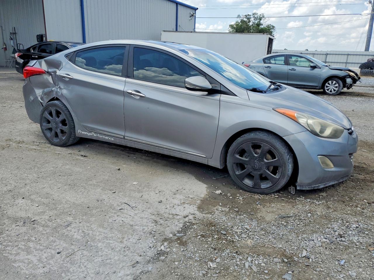 2012 Hyundai Elantra Limited Gray vin: KMHDH4AE9CU265102