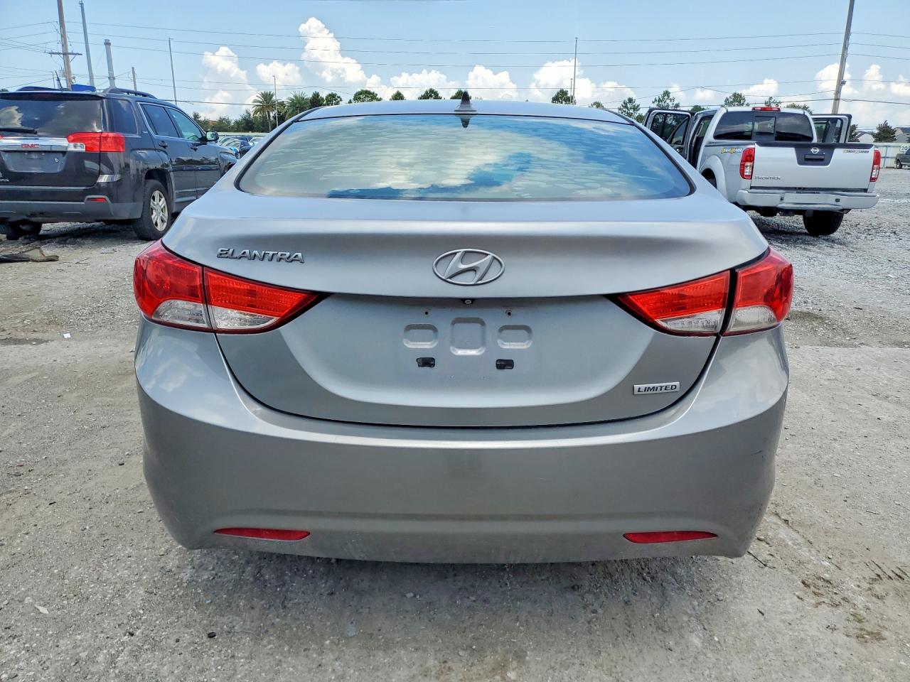 2012 Hyundai Elantra Limited Gray vin: KMHDH4AE9CU265102