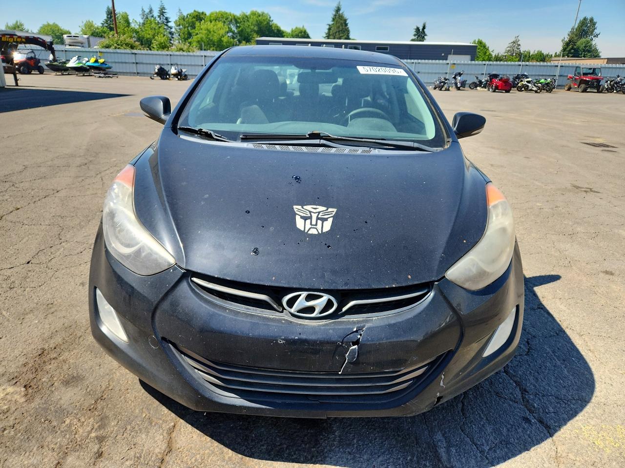 2012 Hyundai Elantra Limited Black vin: KMHDH4AE9CU272311