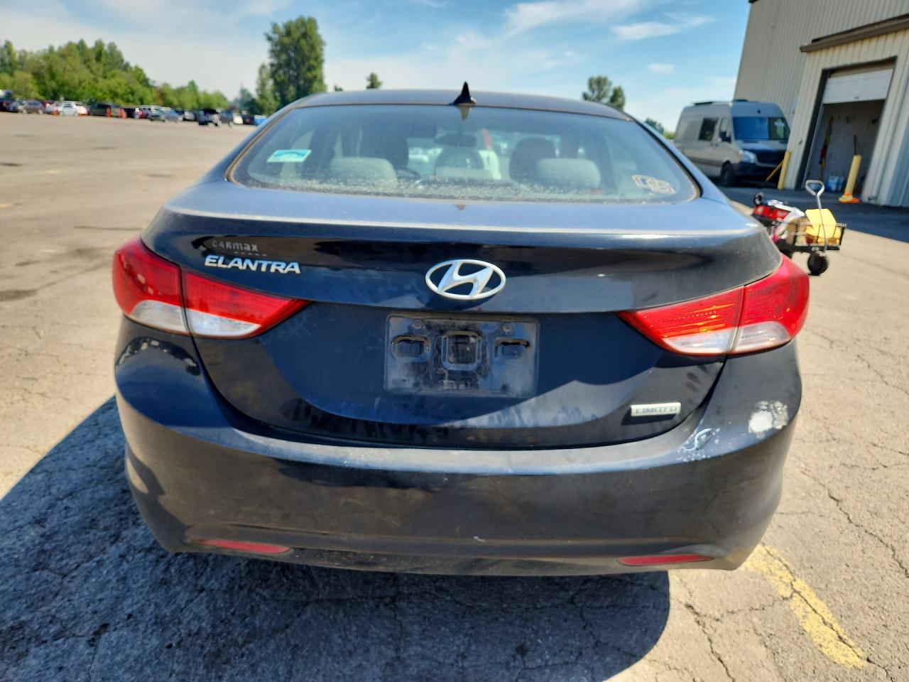2012 Hyundai Elantra Limited Black vin: KMHDH4AE9CU272311