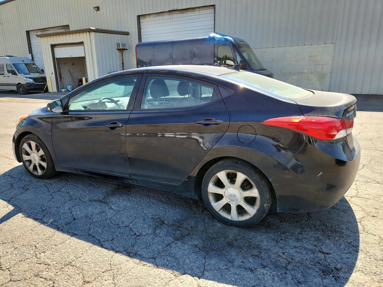 2012 Hyundai Elantra Limited Black vin: KMHDH4AE9CU272311