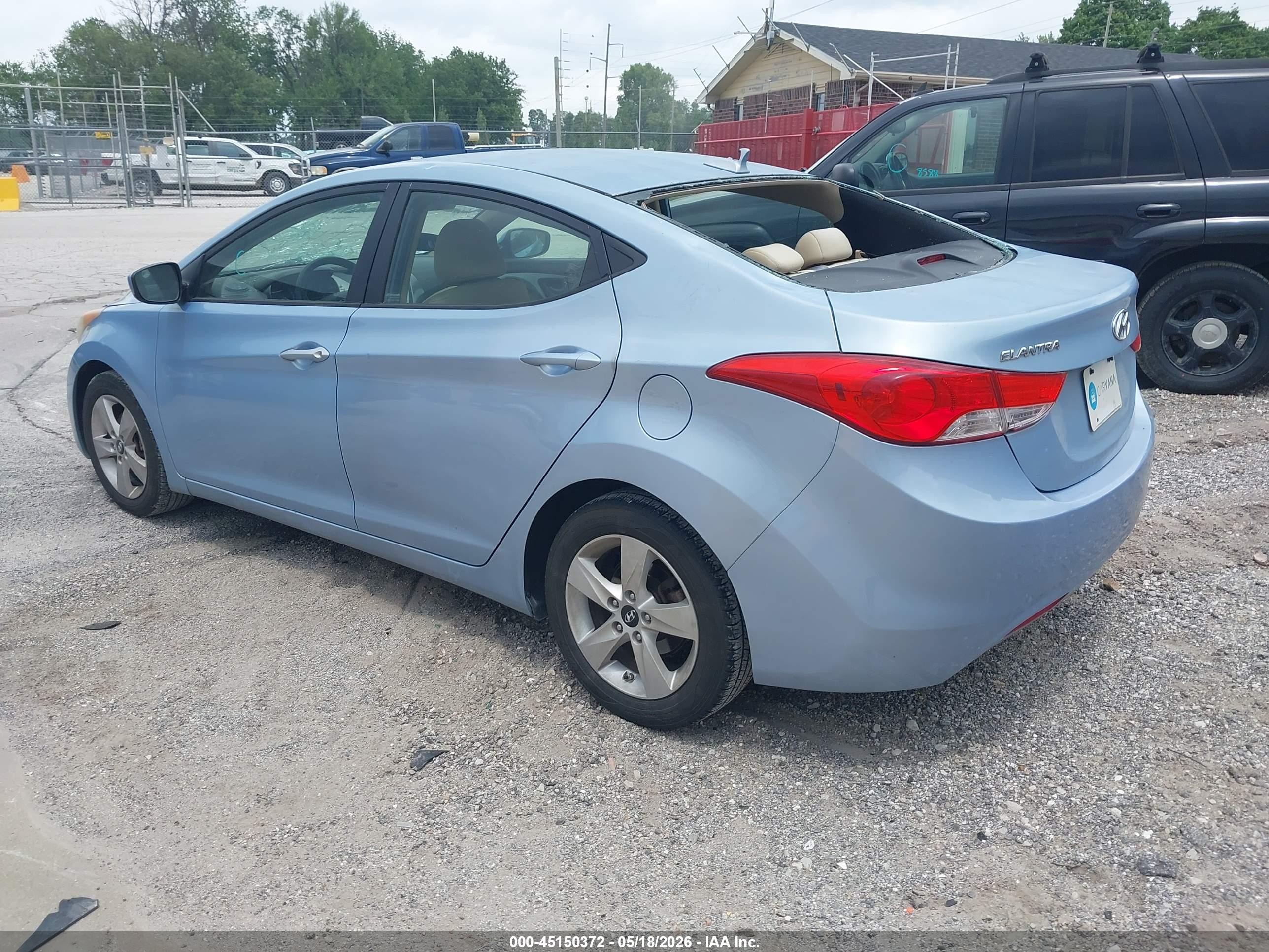 2012 Hyundai Elantra Gls (ulsan Plant) Blue vin: KMHDH4AE9CU299105