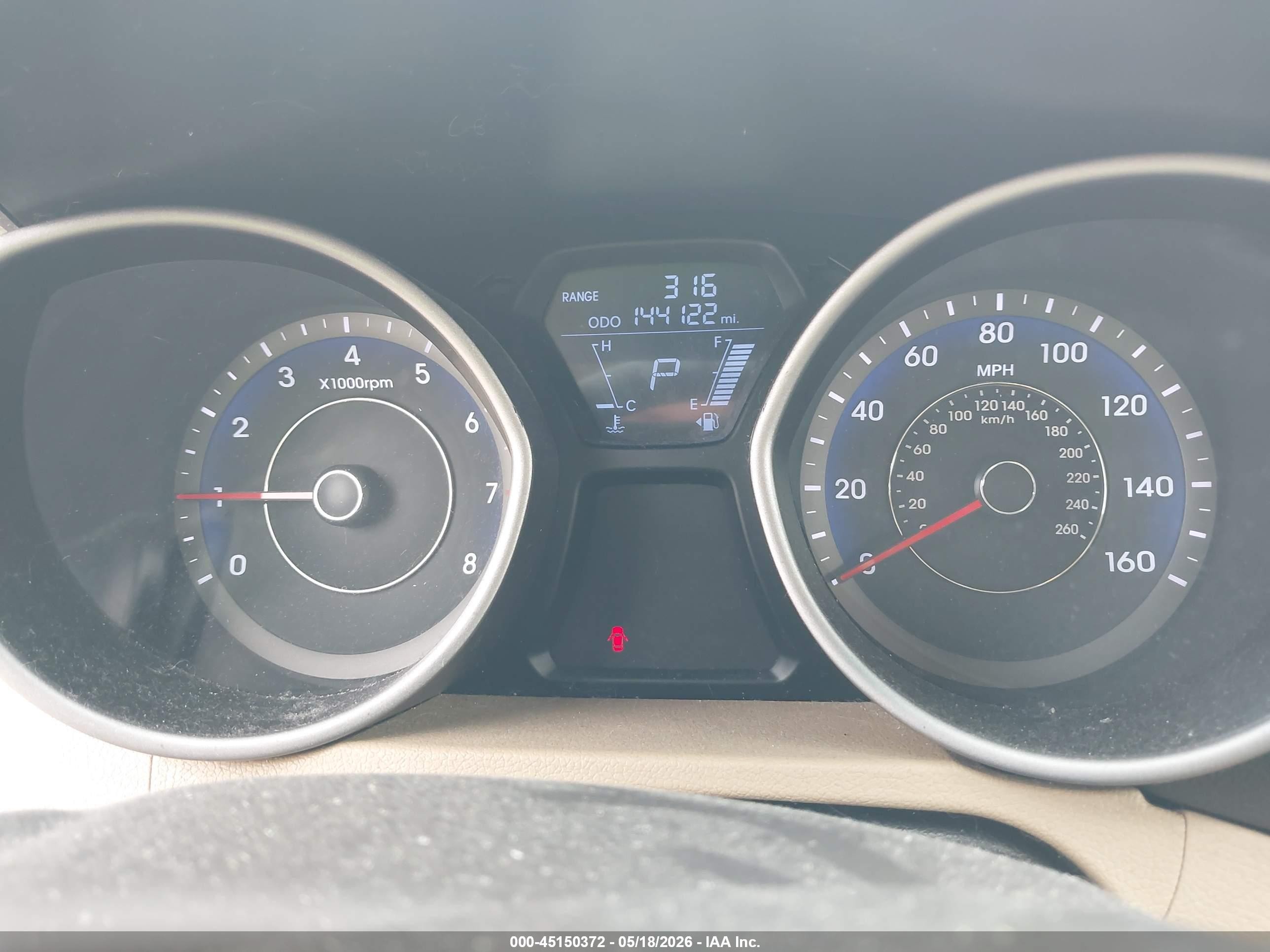 2012 Hyundai Elantra Gls (ulsan Plant) Blue vin: KMHDH4AE9CU299105