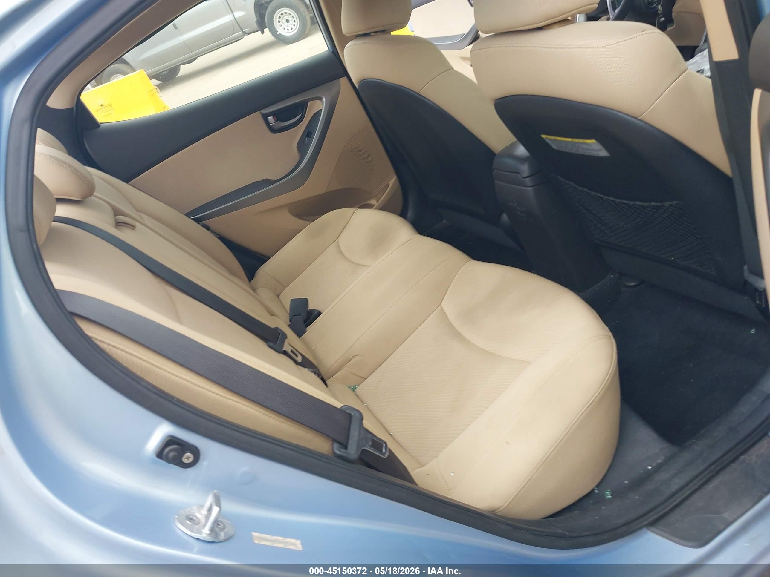 2012 Hyundai Elantra Gls (ulsan Plant) Blue vin: KMHDH4AE9CU299105