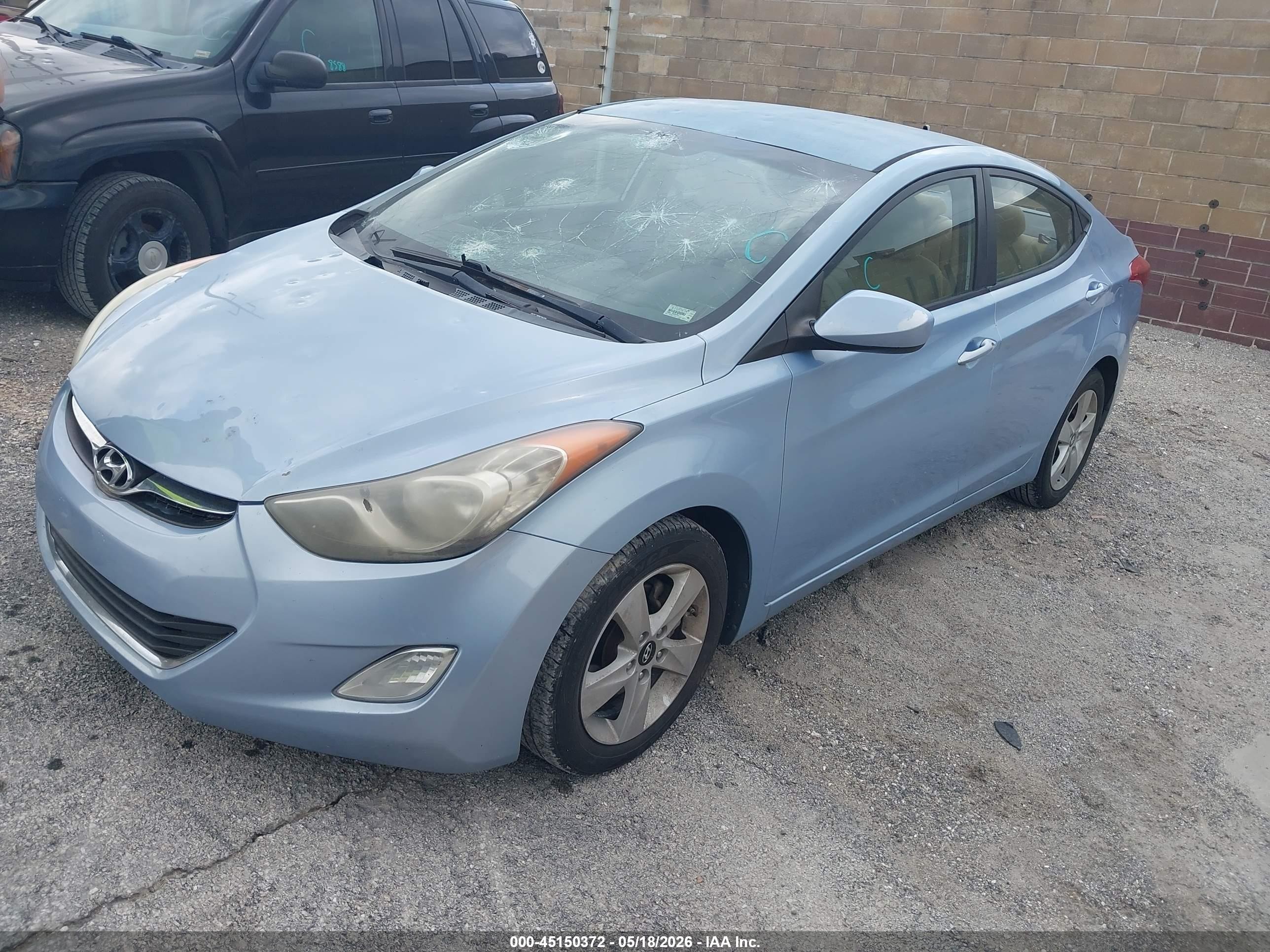 2012 Hyundai Elantra Gls (ulsan Plant) Blue vin: KMHDH4AE9CU299105