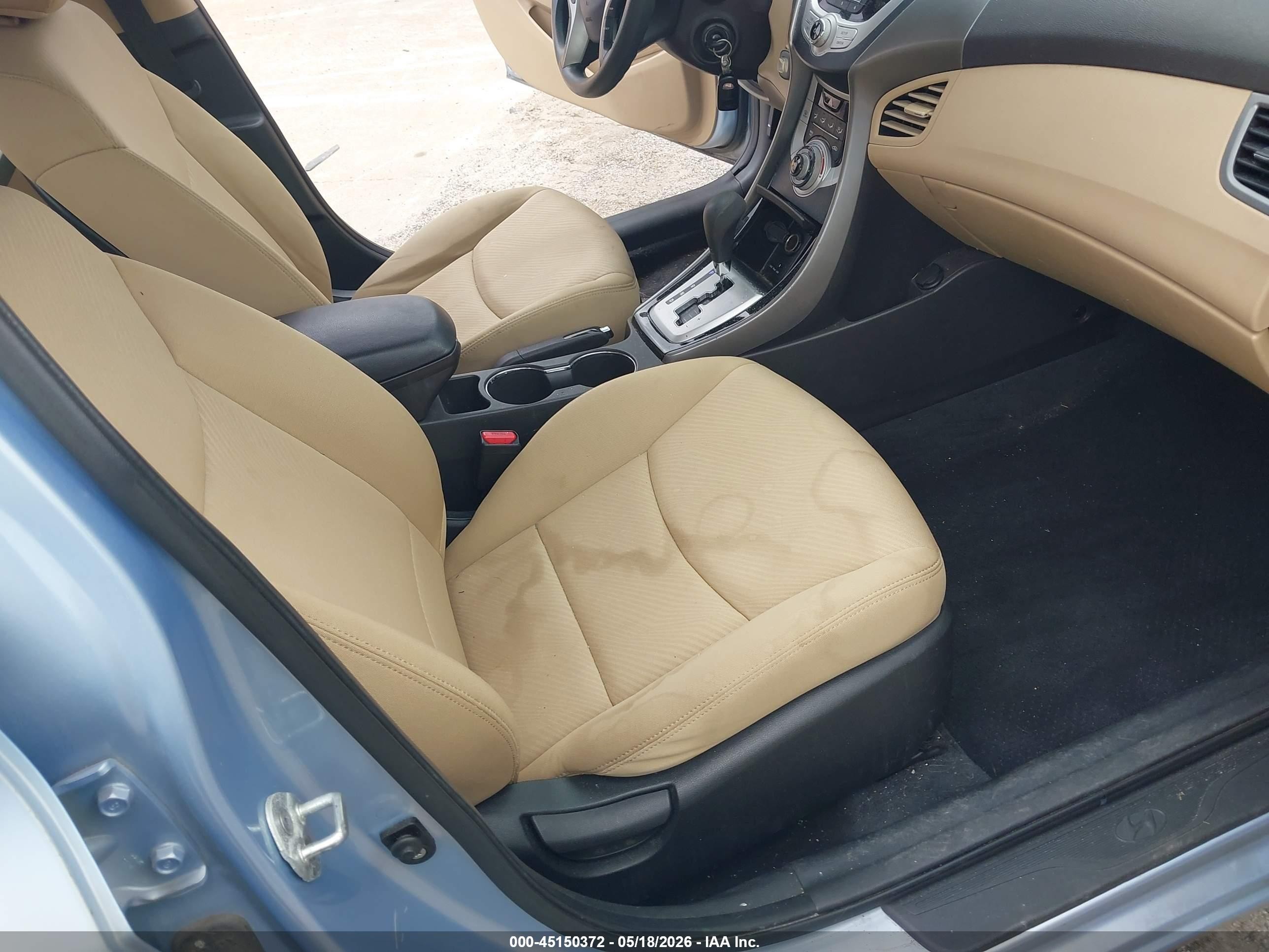 2012 Hyundai Elantra Gls (ulsan Plant) Blue vin: KMHDH4AE9CU299105