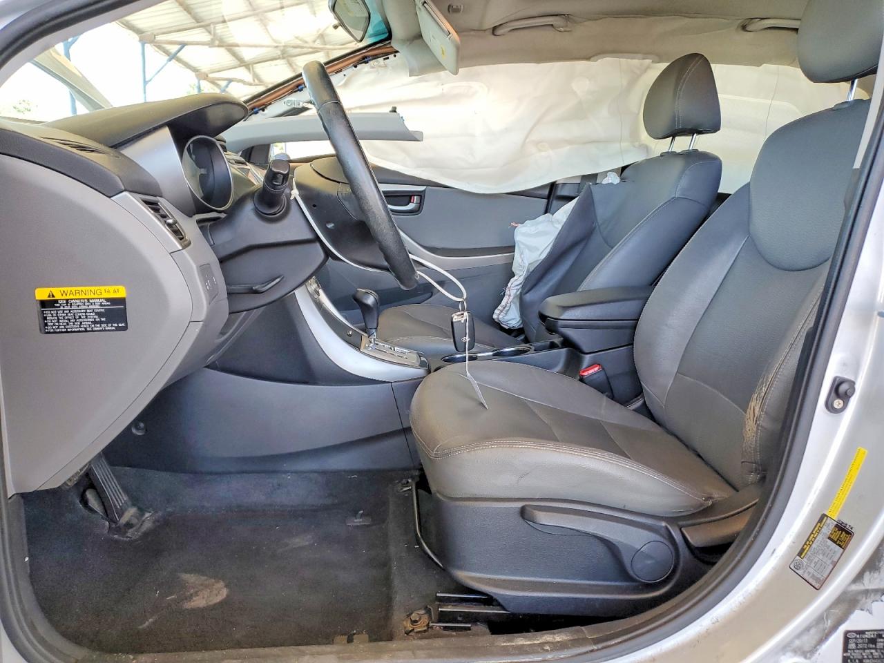 2012 Hyundai Elantra Limited Silver vin: KMHDH4AE9CU304979
