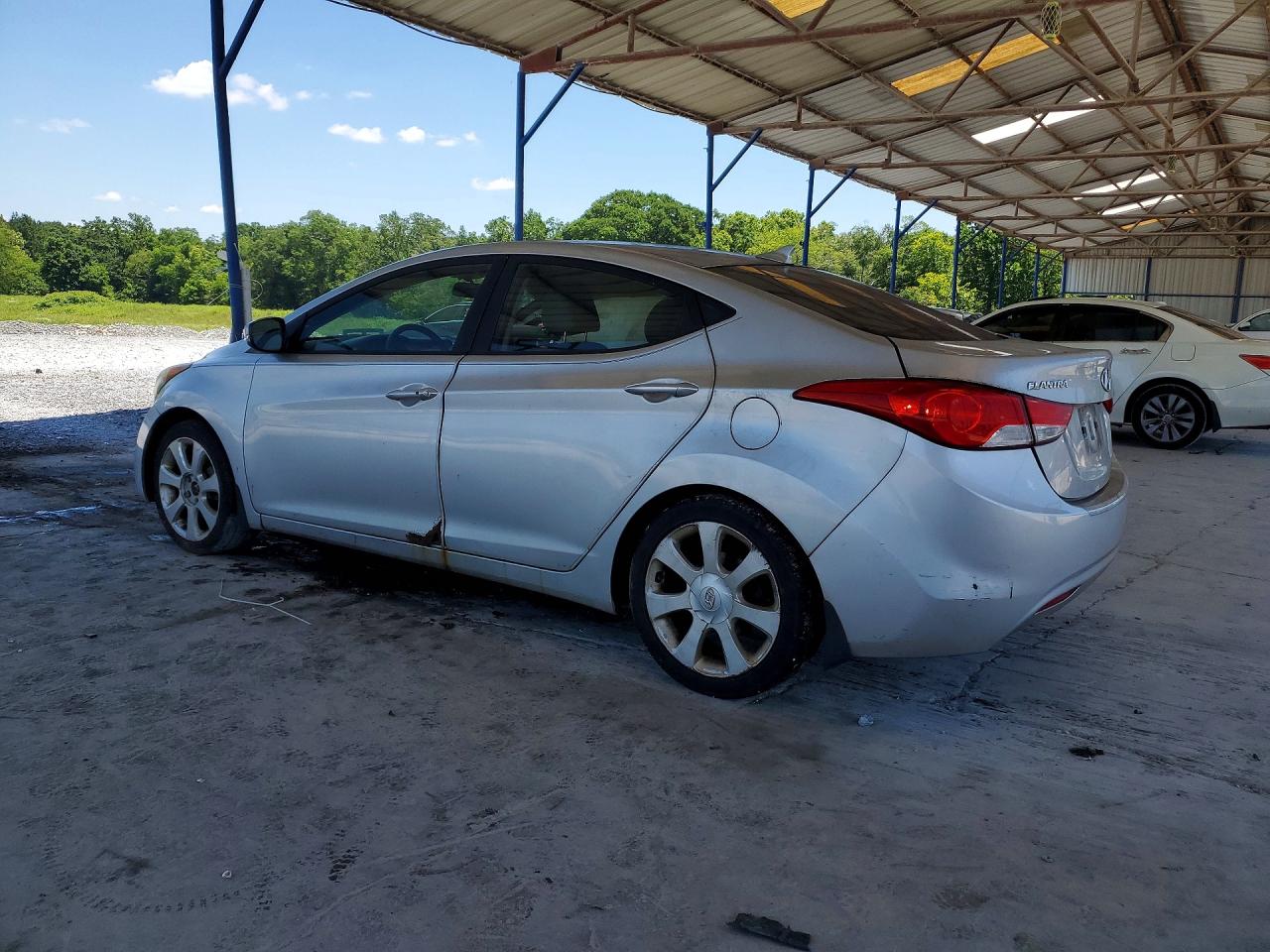 2012 Hyundai Elantra Limited Silver vin: KMHDH4AE9CU304979