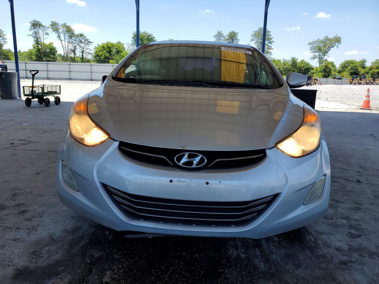 2012 Hyundai Elantra Limited Silver vin: KMHDH4AE9CU304979