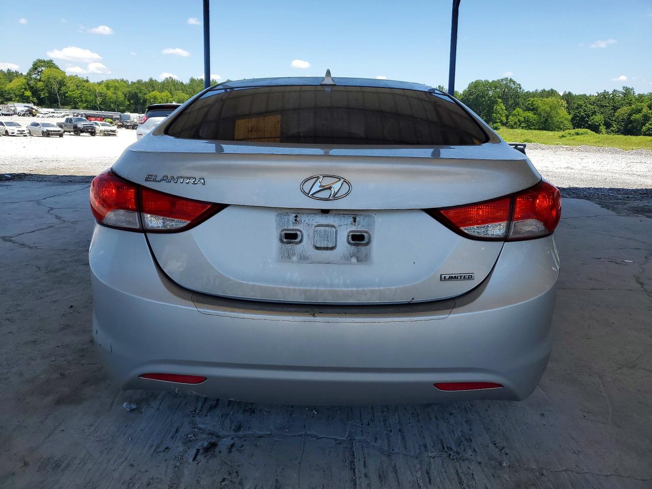 2012 Hyundai Elantra Limited Silver vin: KMHDH4AE9CU304979