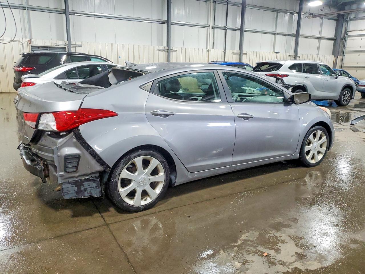 2012 Hyundai Elantra Limited Gray vin: KMHDH4AE9CU320079