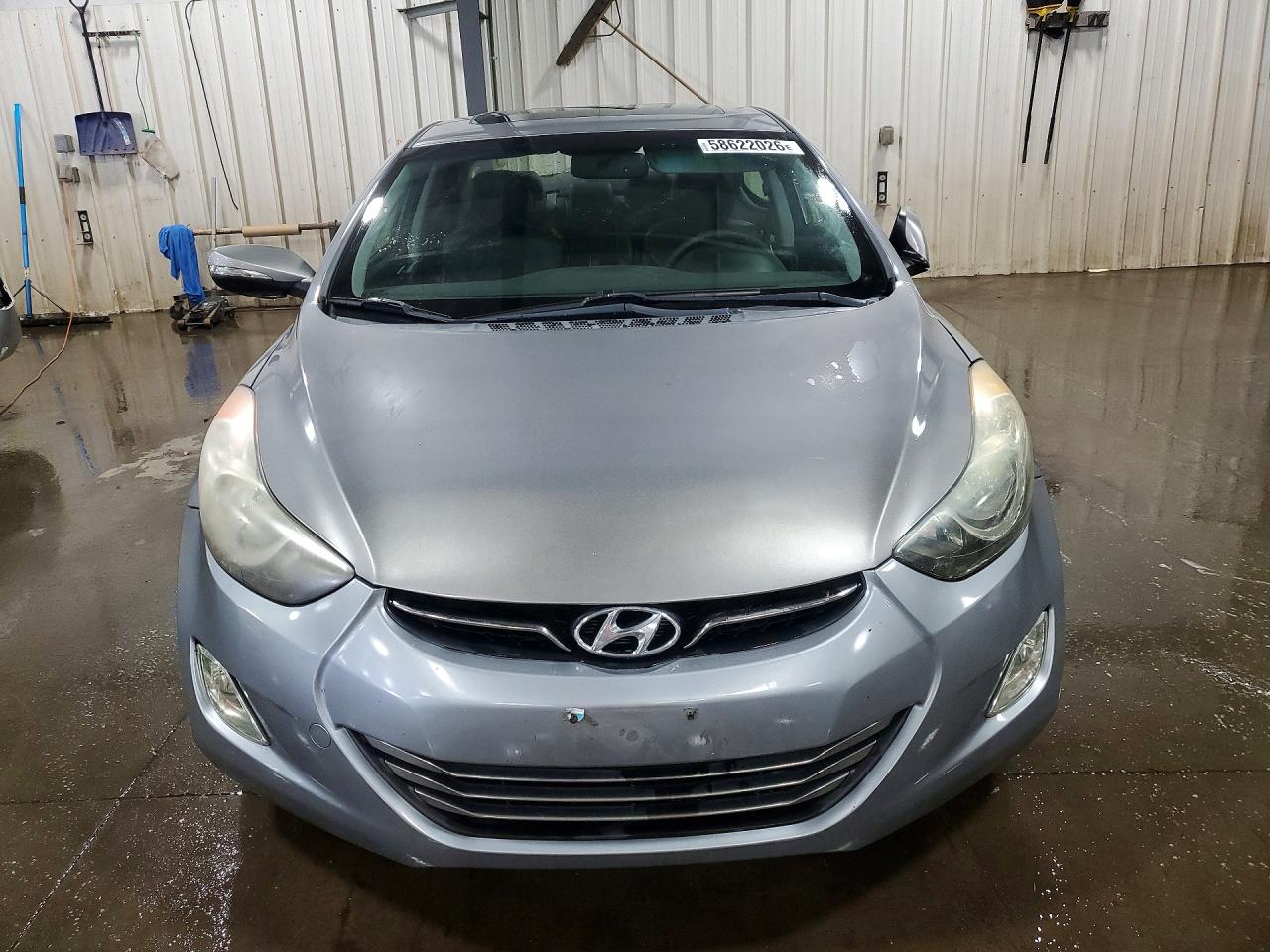 2012 Hyundai Elantra Limited Gray vin: KMHDH4AE9CU320079