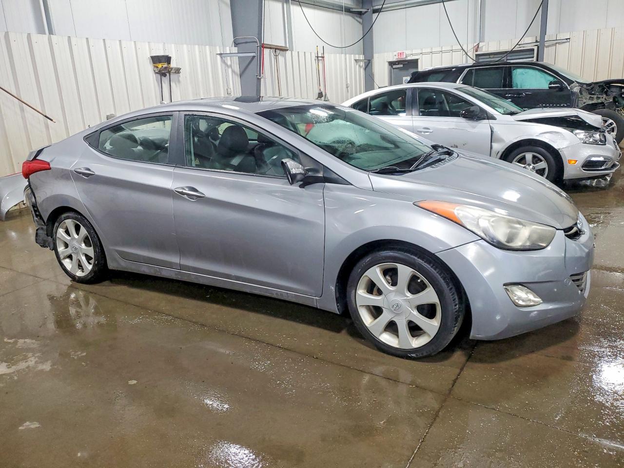 2012 Hyundai Elantra Limited Gray vin: KMHDH4AE9CU320079
