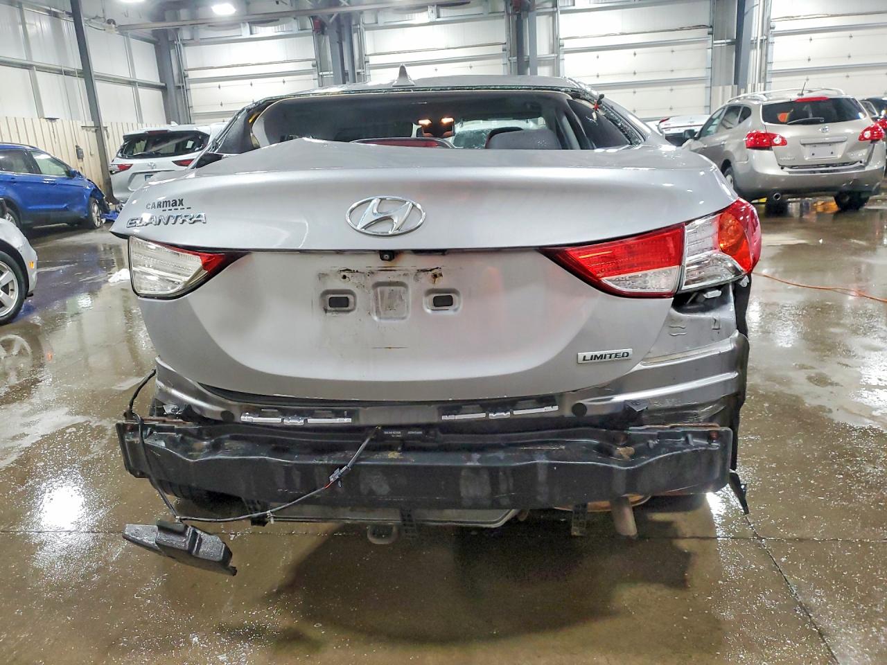 2012 Hyundai Elantra Limited Gray vin: KMHDH4AE9CU320079