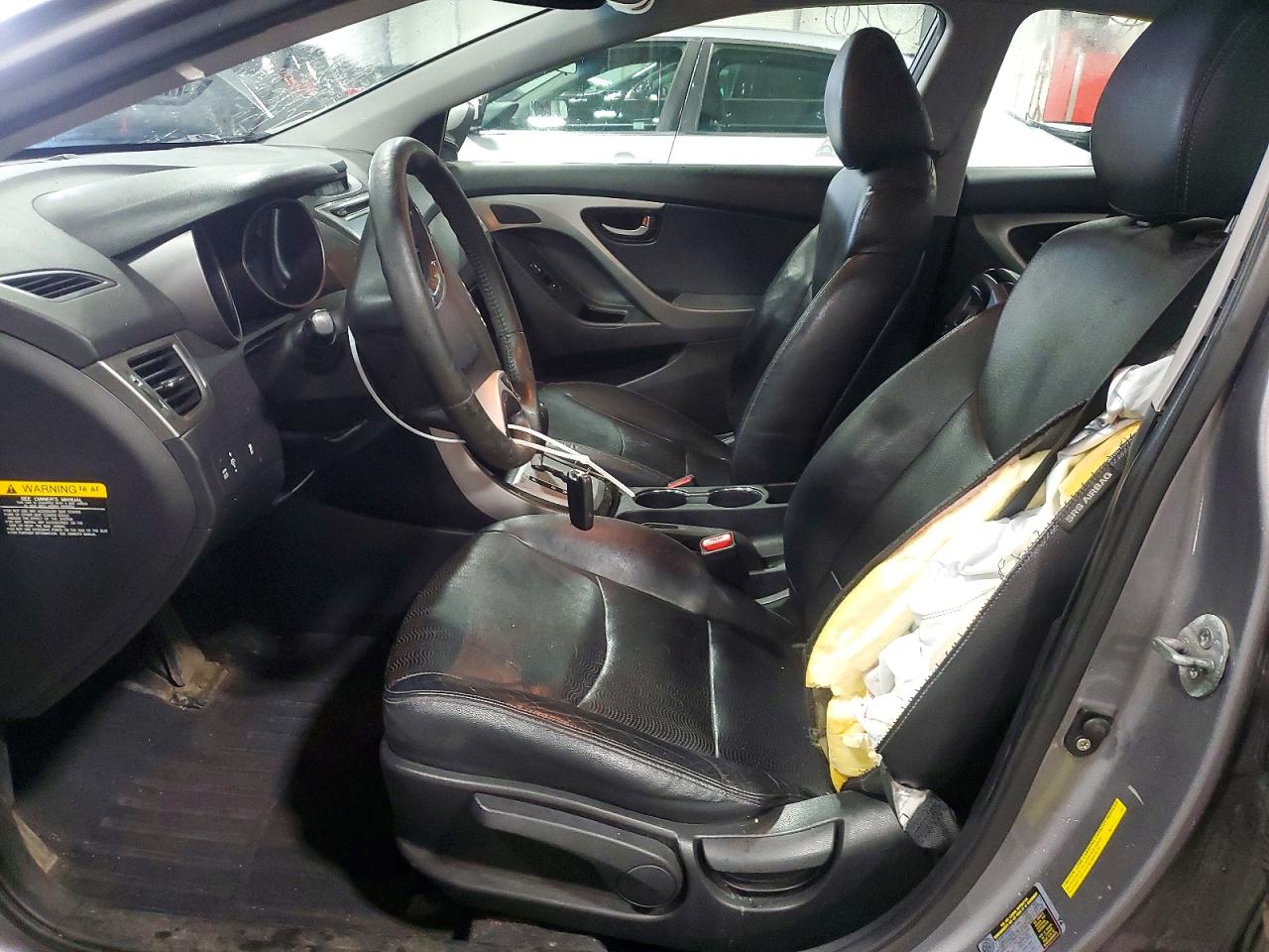 2012 Hyundai Elantra Limited Gray vin: KMHDH4AE9CU320079