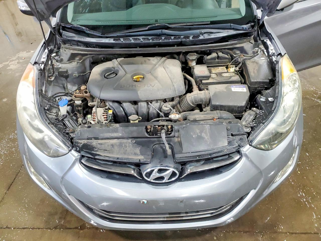 2012 Hyundai Elantra Limited Gray vin: KMHDH4AE9CU320079