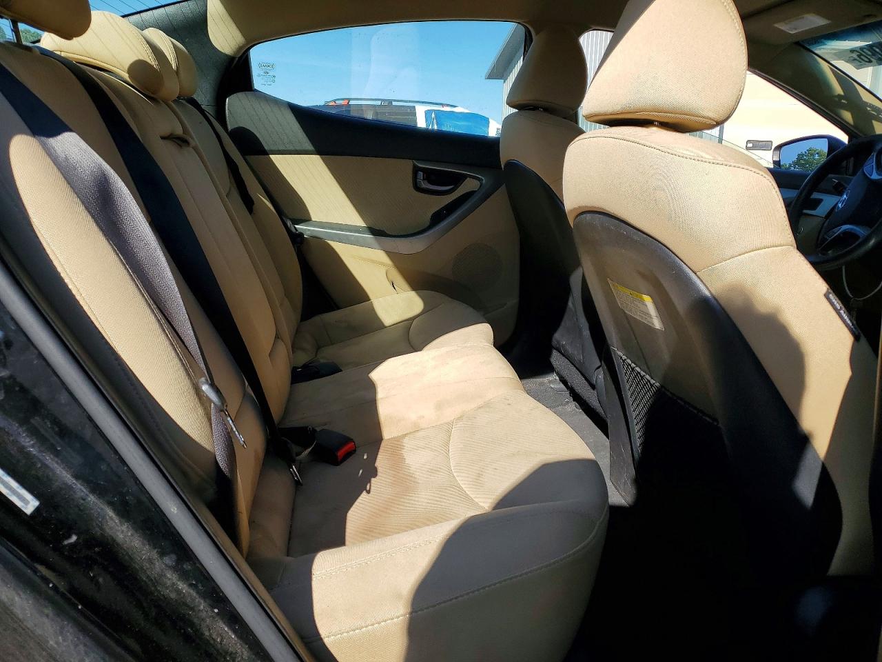 2012 Hyundai Elantra Gls Black vin: KMHDH4AE9CU332927