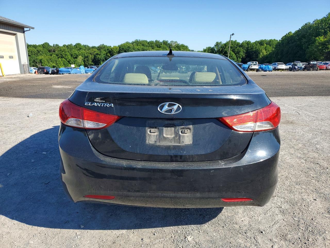 2012 Hyundai Elantra Gls Black vin: KMHDH4AE9CU332927
