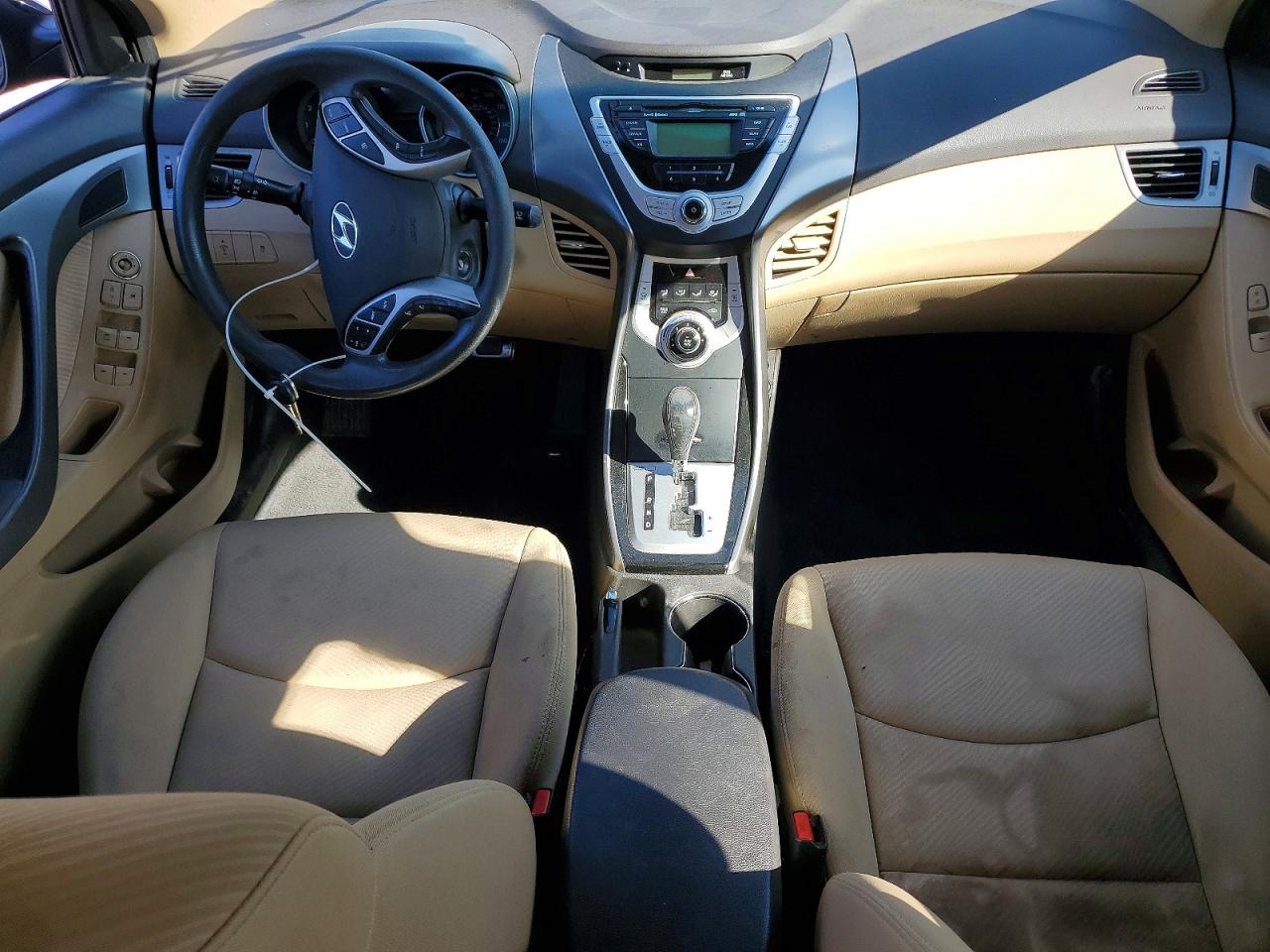 2012 Hyundai Elantra Gls Black vin: KMHDH4AE9CU332927