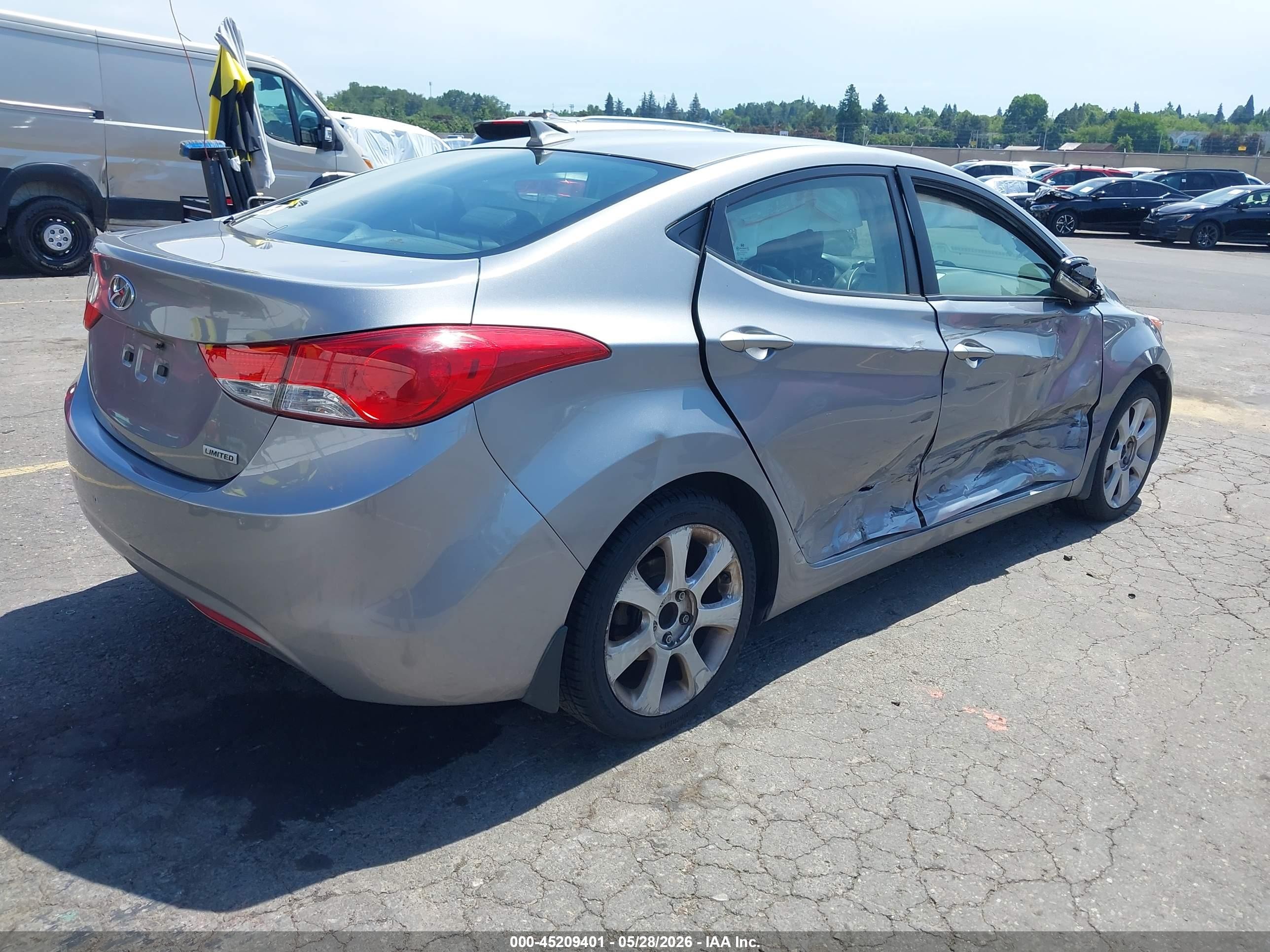 2012 Hyundai Elantra Limited (ulsan Plant) Gray vin: KMHDH4AE9CU340235