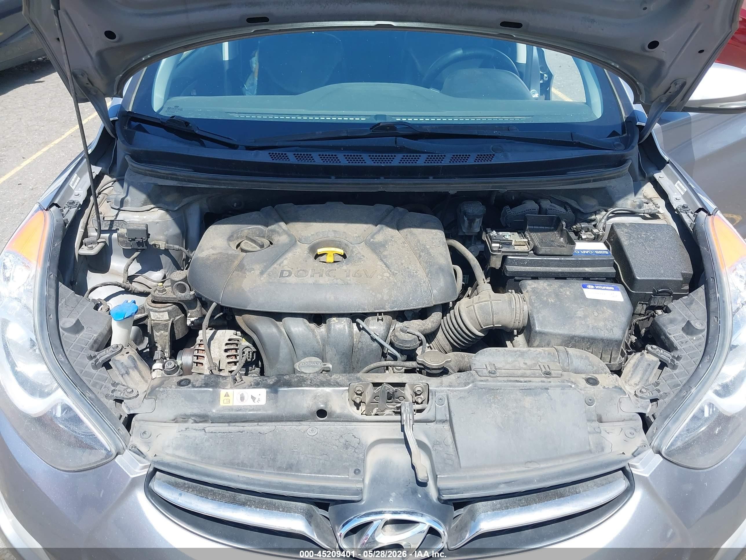 2012 Hyundai Elantra Limited (ulsan Plant) Gray vin: KMHDH4AE9CU340235