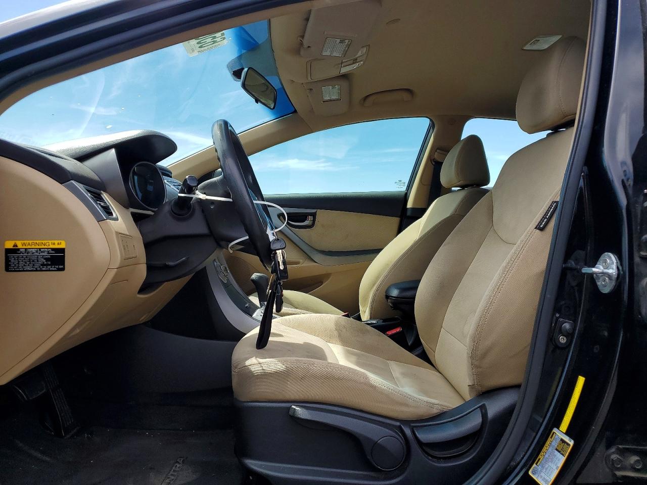 2012 Hyundai Elantra Gls Black vin: KMHDH4AE9CU345497