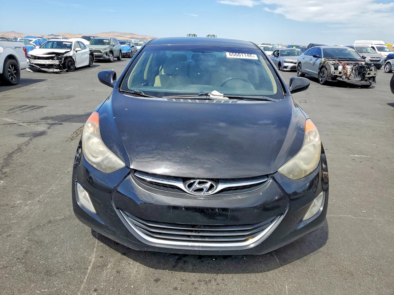 2012 Hyundai Elantra Gls Black vin: KMHDH4AE9CU345497