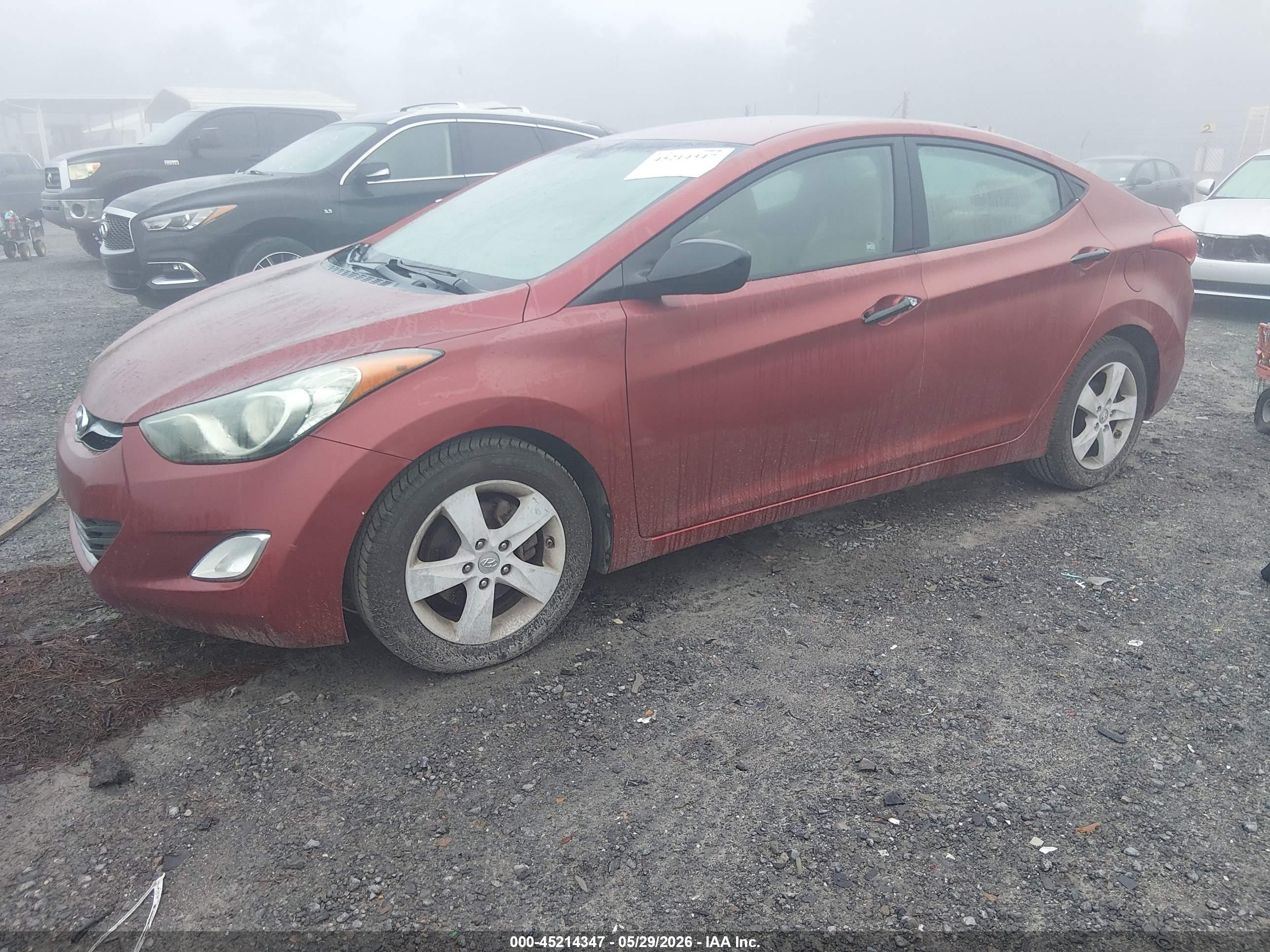 2012 Hyundai Elantra Gls (ulsan Plant) Red vin: KMHDH4AE9CU346584