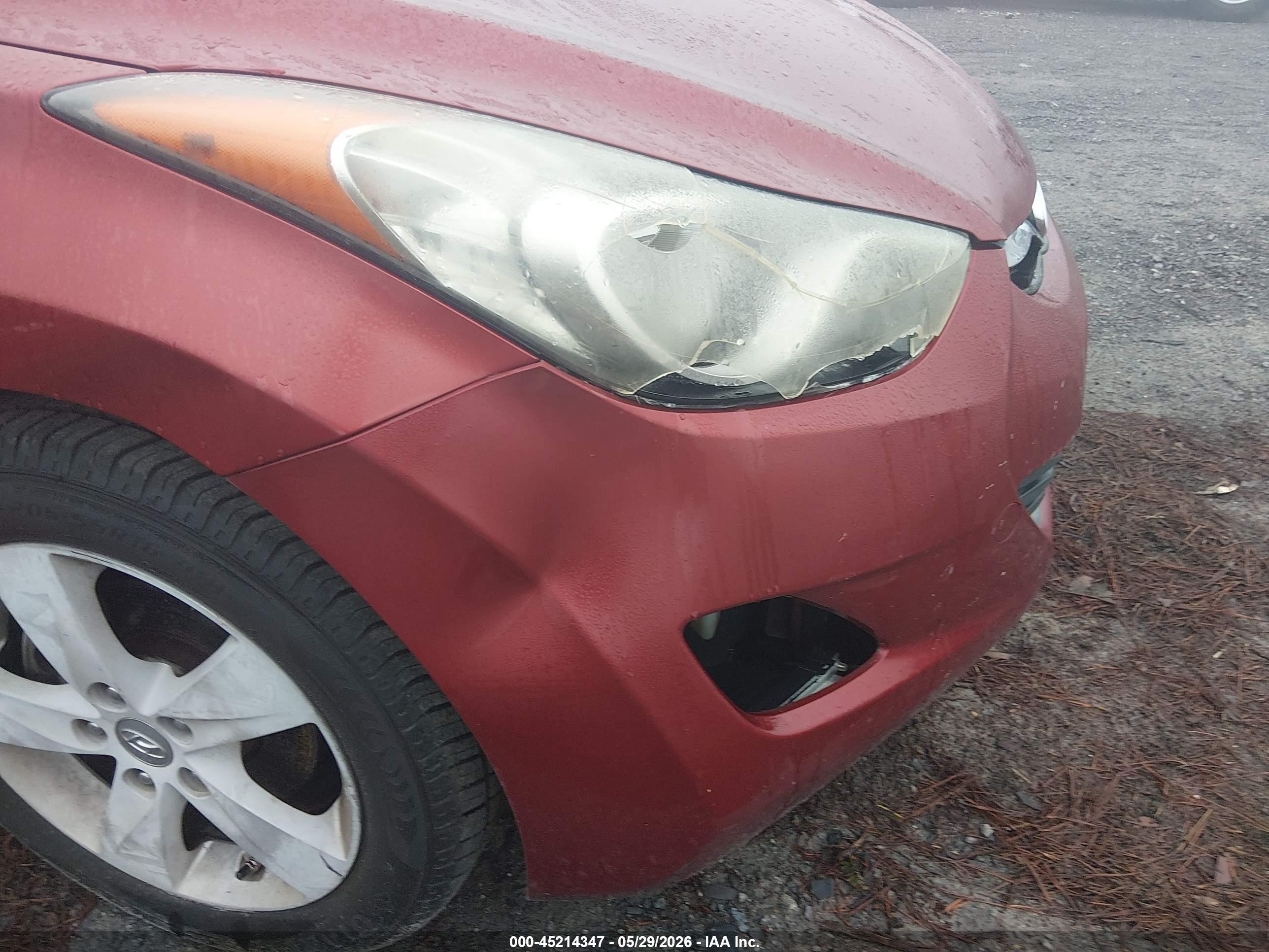 2012 Hyundai Elantra Gls (ulsan Plant) Red vin: KMHDH4AE9CU346584