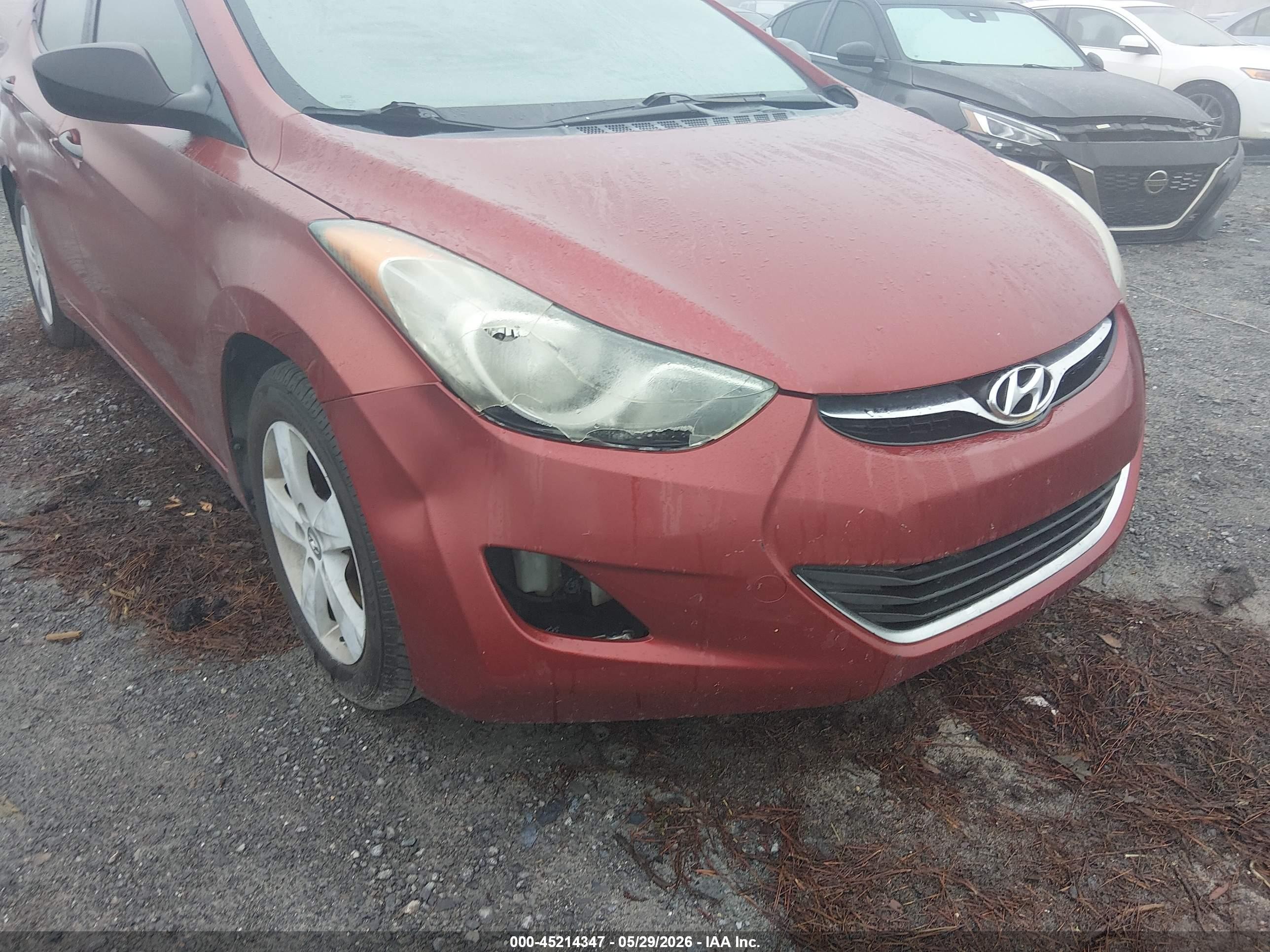 2012 Hyundai Elantra Gls (ulsan Plant) Red vin: KMHDH4AE9CU346584