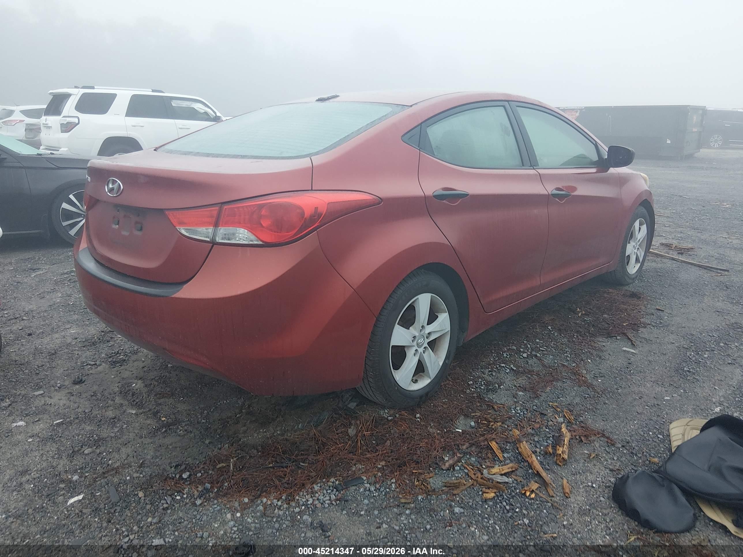 2012 Hyundai Elantra Gls (ulsan Plant) Red vin: KMHDH4AE9CU346584